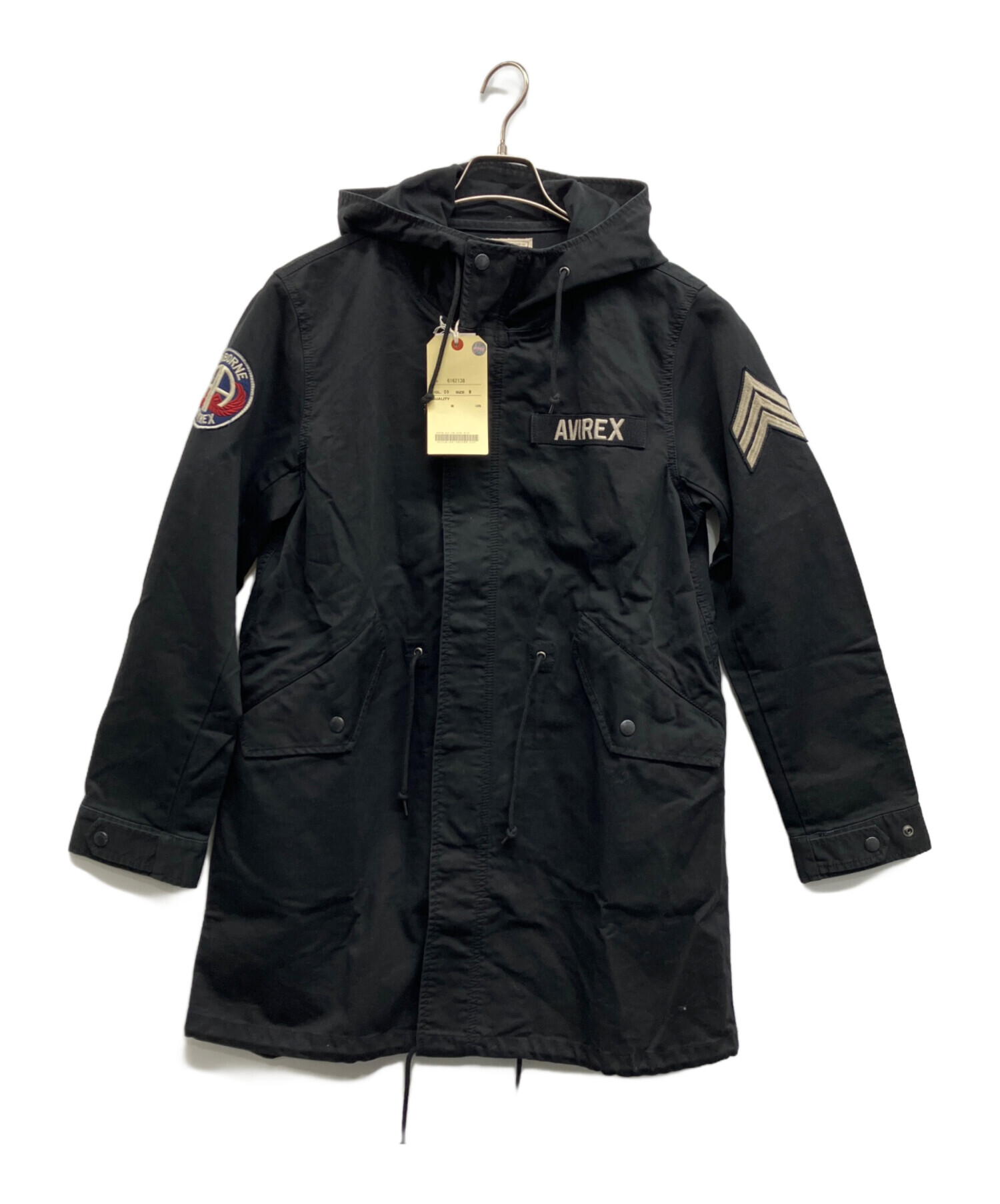 中古・古着通販】AVIREX (アヴィレックス) モッズコート ブラック 
