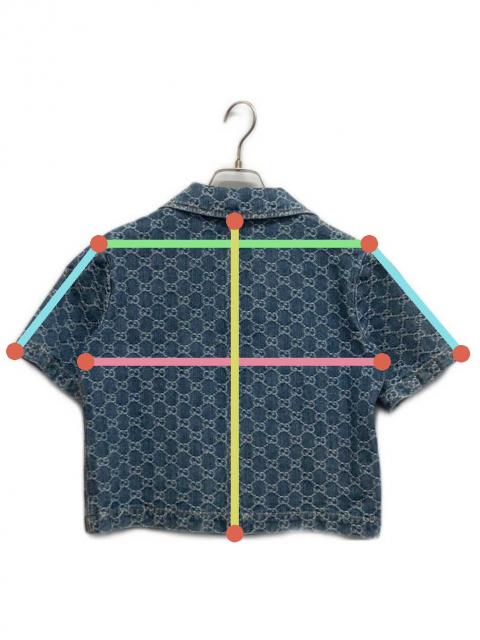 中古・古着通販】GUCCI (グッチ) GGジャガードデニムシャツ インディゴ