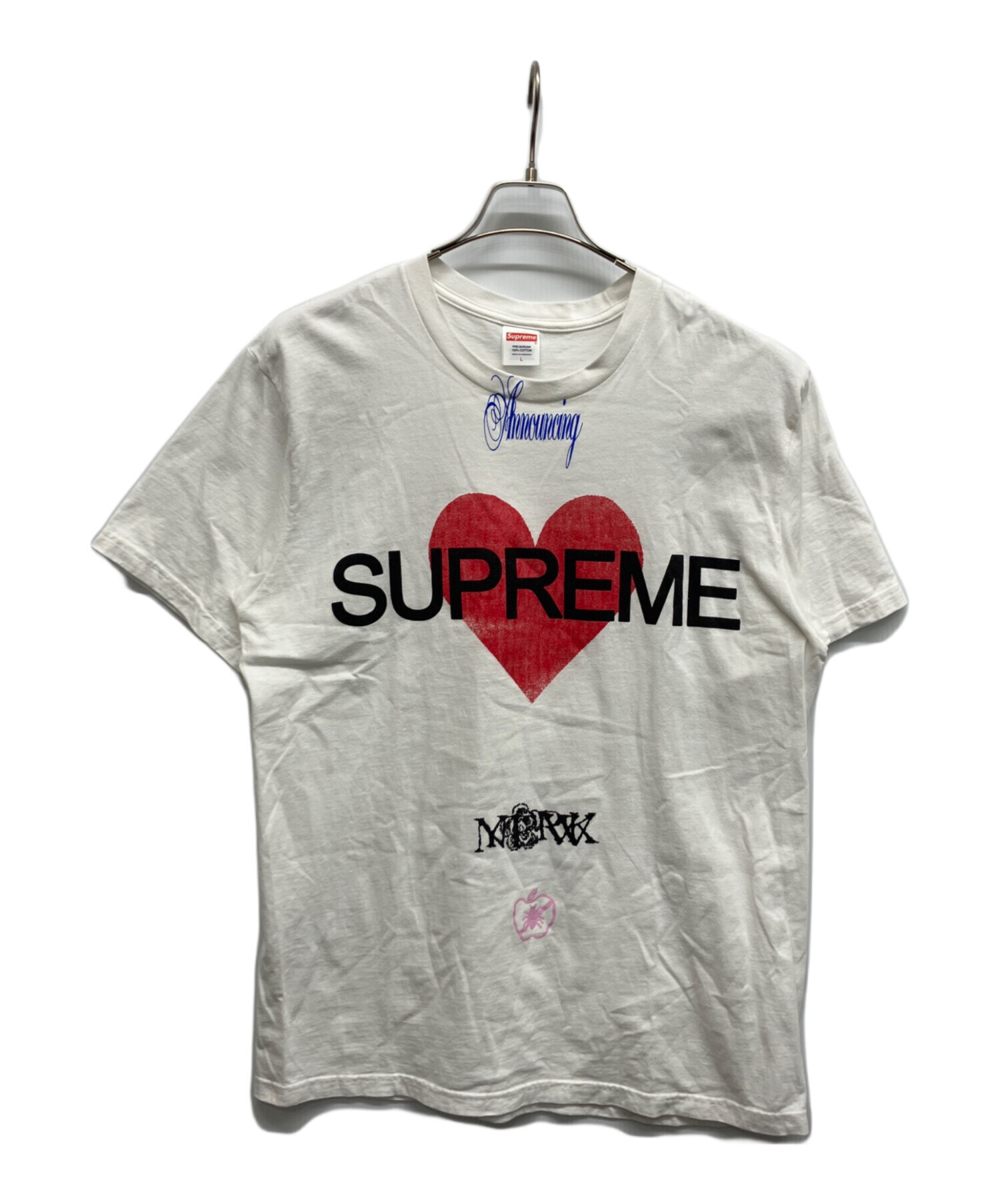Supreme ハートプリントTシャツ 白 中古・古着通販】SUPREME (シュプリーム) 25SS ハートグラフィックT