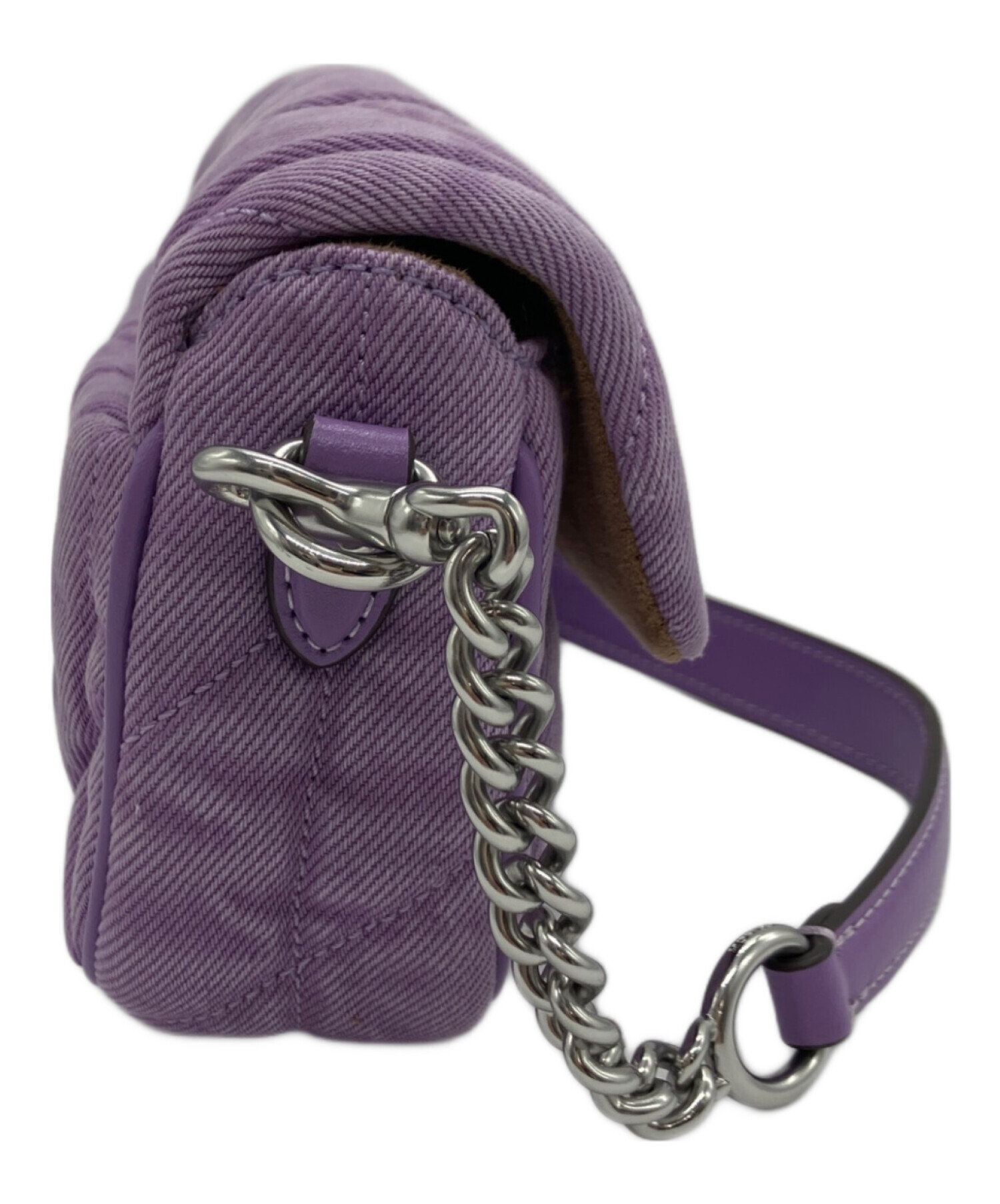 中古・古着通販】COACH (コーチ) ヘイリー フラップ バッグ パープル 