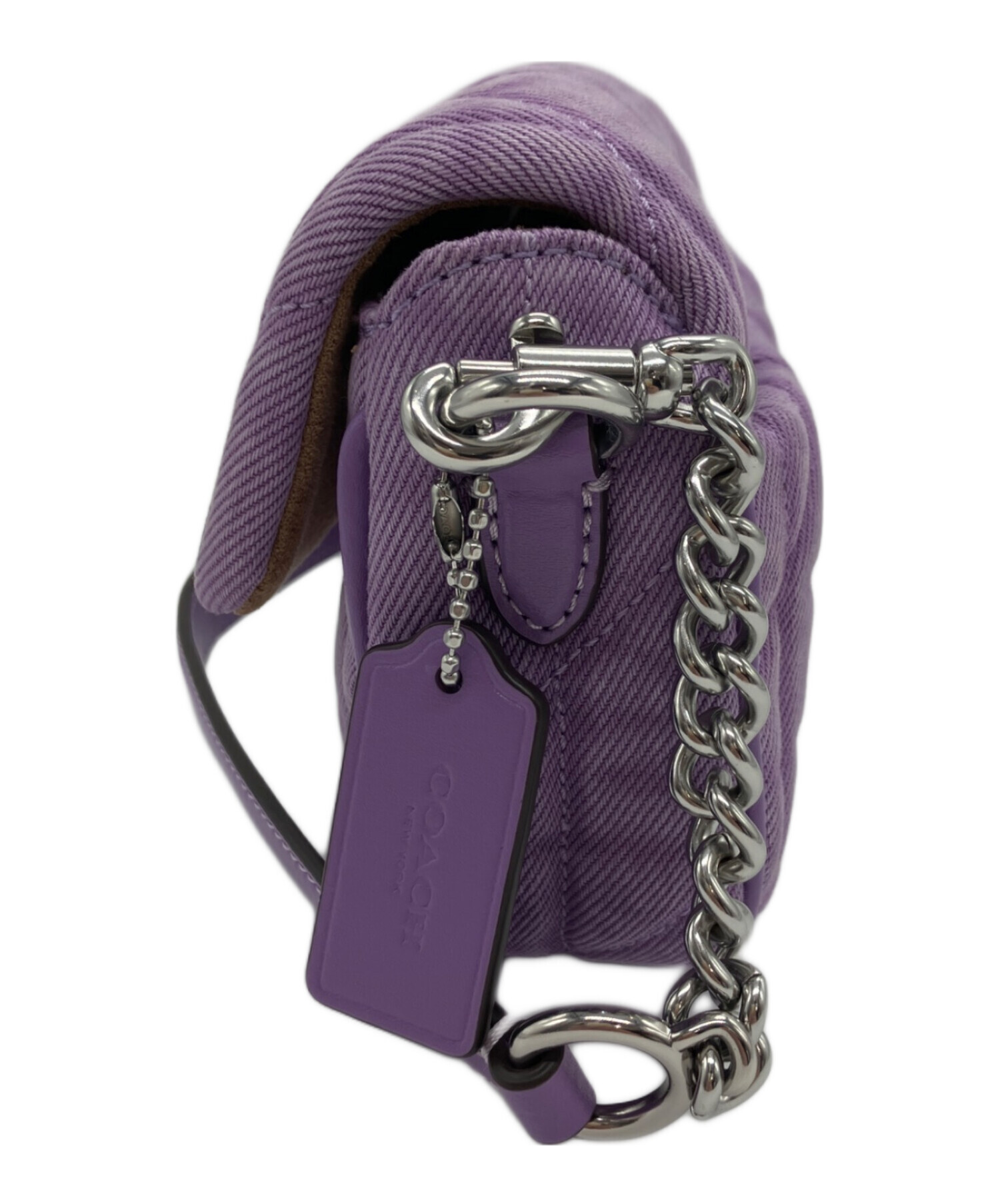 中古・古着通販】COACH (コーチ) ヘイリー フラップ バッグ パープル 