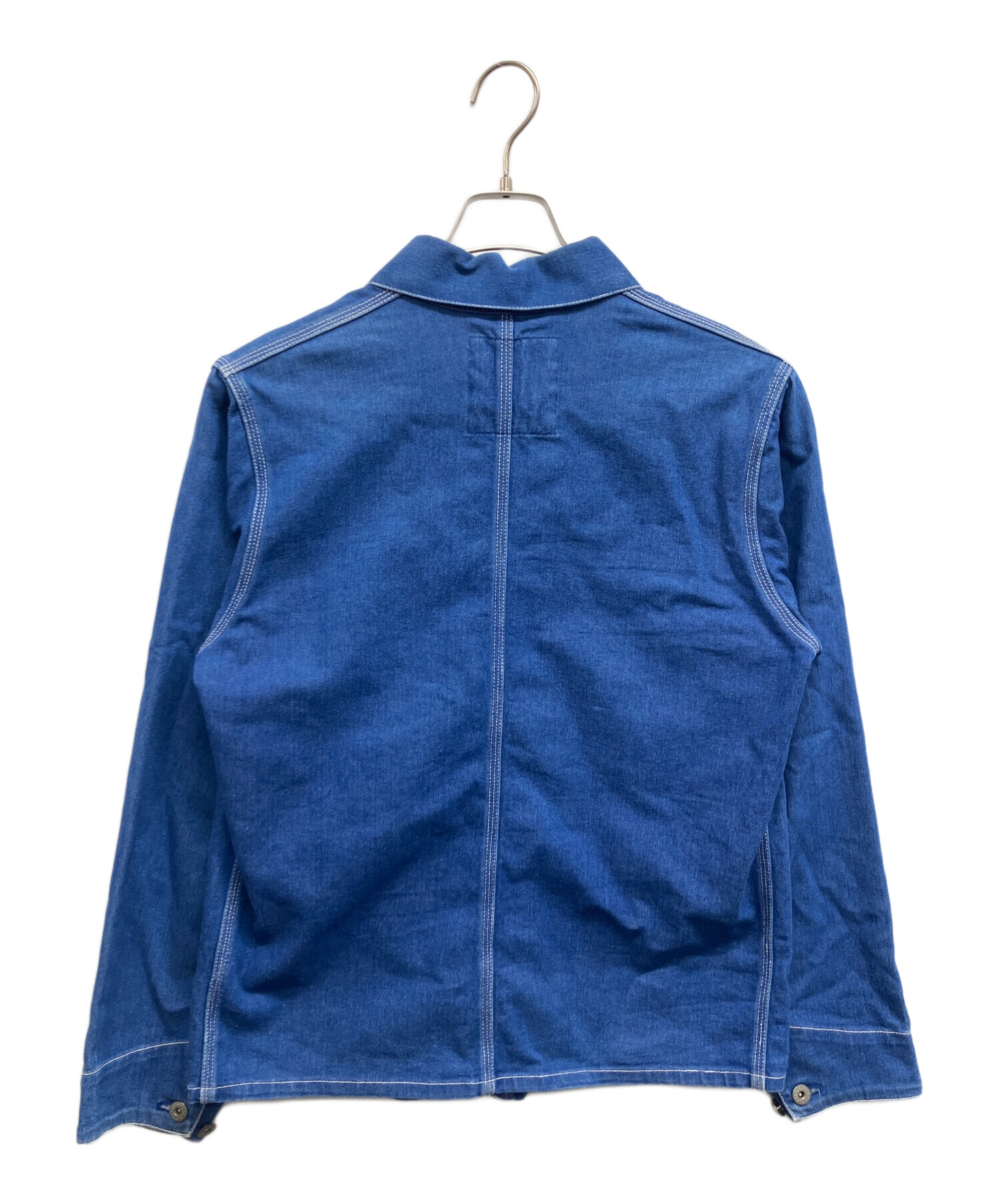 最終値下げ Stussy デニムカバーオール ブルー STUSSY - 90年代 STUSSY ステューシー デニムカバーオール オールド