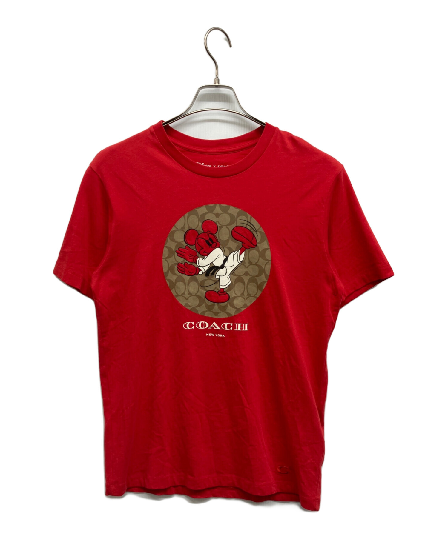 COACHコーチディズニーコラボTシャツ 中古・古着通販】COACH (コーチ) Disney (ディズニー) コラボプリントT