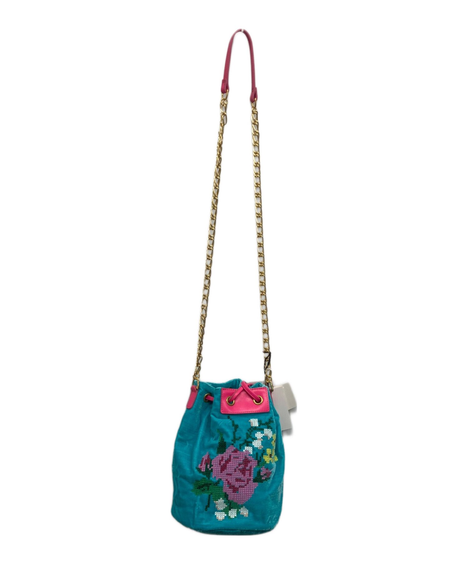hime【新品　未使用品】Muveil ウリ坊ポシェットバッグ 中古・古着通販】MUVEIL (ミュベール) 巾着バッグ ブルー 未使用品
