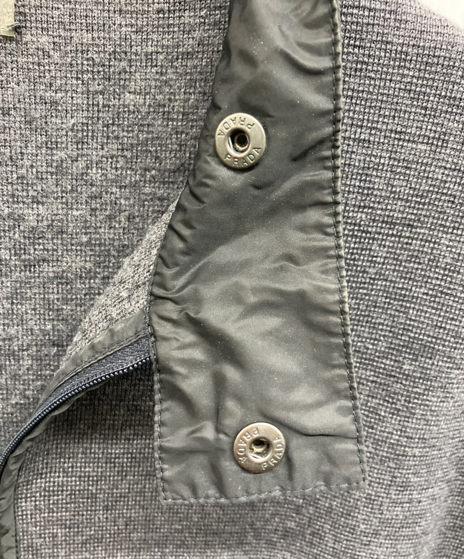 中古・古着通販】PRADA SPORTS (プラダスポーツ) ナイロン切替ニット
