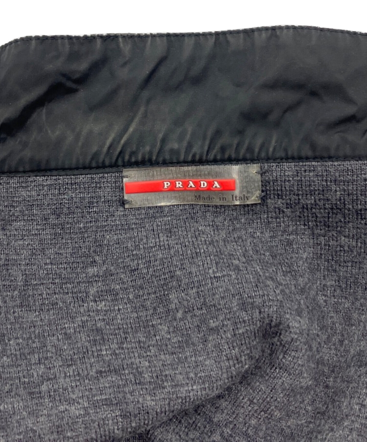中古・古着通販】PRADA SPORTS (プラダスポーツ) ナイロン切替ニット
