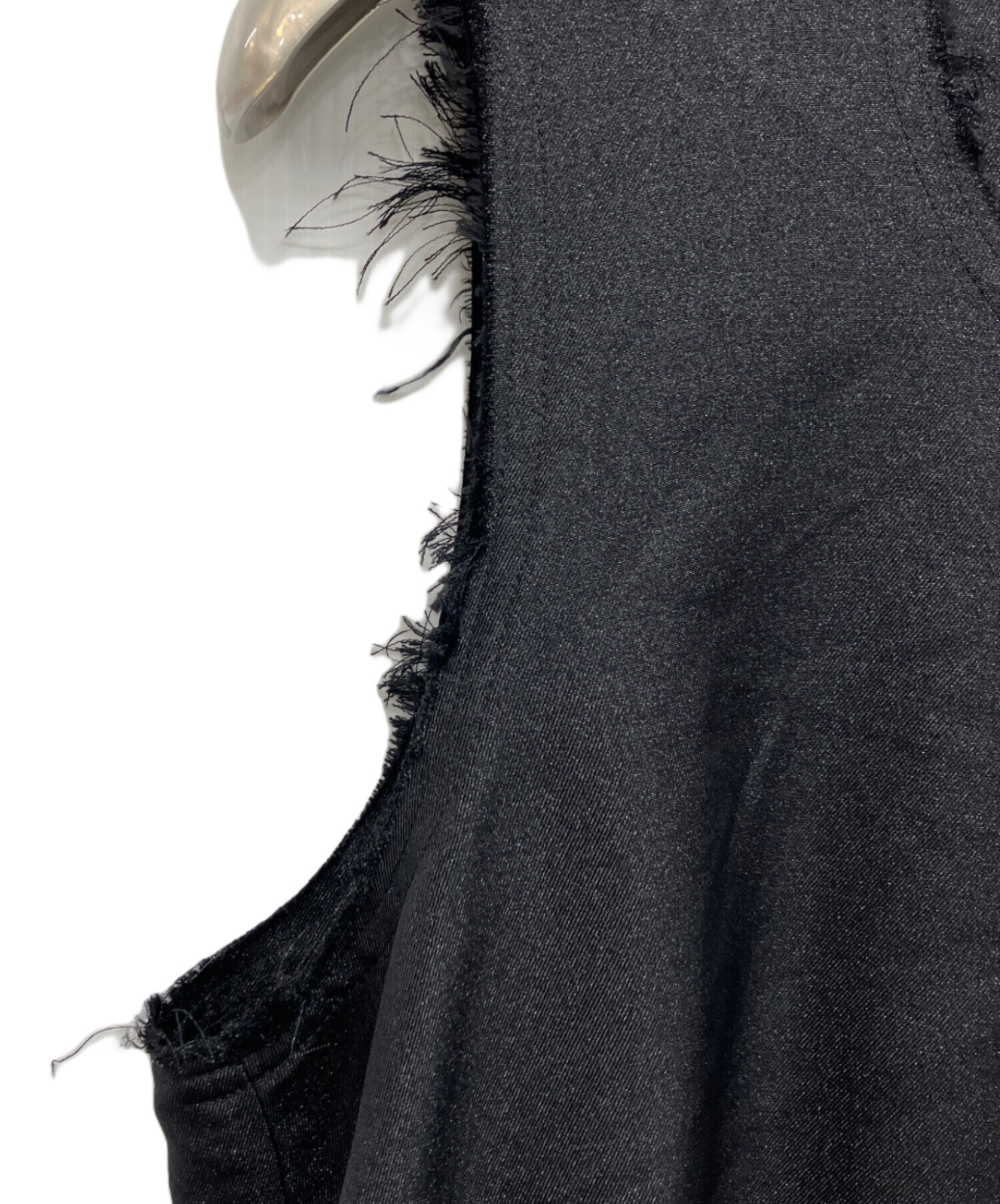 COMME des GARCONS コムデギャルソン ノースリーブ M 黒 【古着】【中古】【送料無料】 中古・古着通販】COMME des GARCONS (コムデギャルソン) ウールギャバ