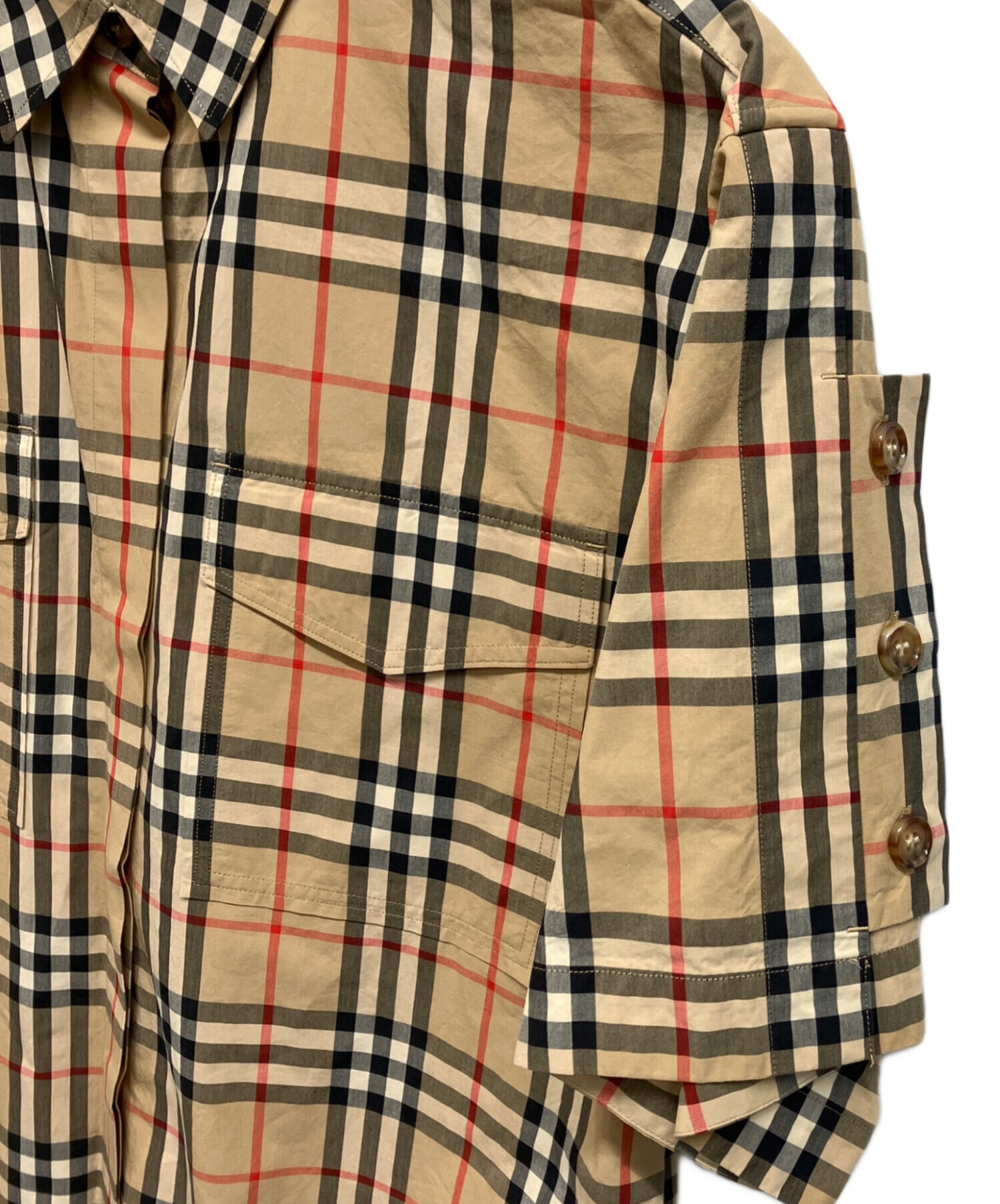 中古・古着通販】BURBERRY (バーバリー) ノヴァチェックスリーブボタン