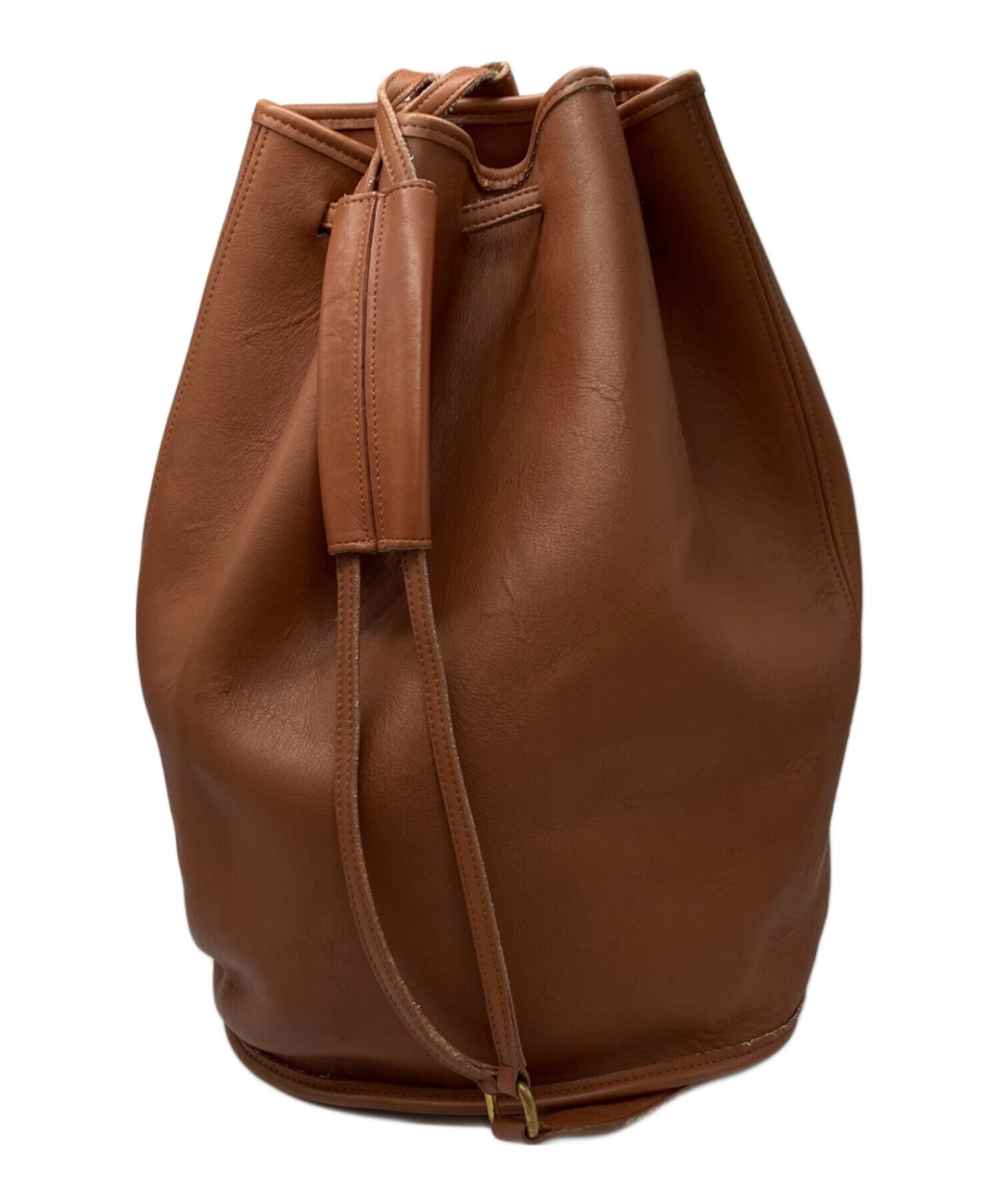COACH レザー スリングバッグ ブラウン/ブラック（最終値下げ！） 中古・古着通販】COACH (コーチ) スリングショルダーバッグ ブラウン