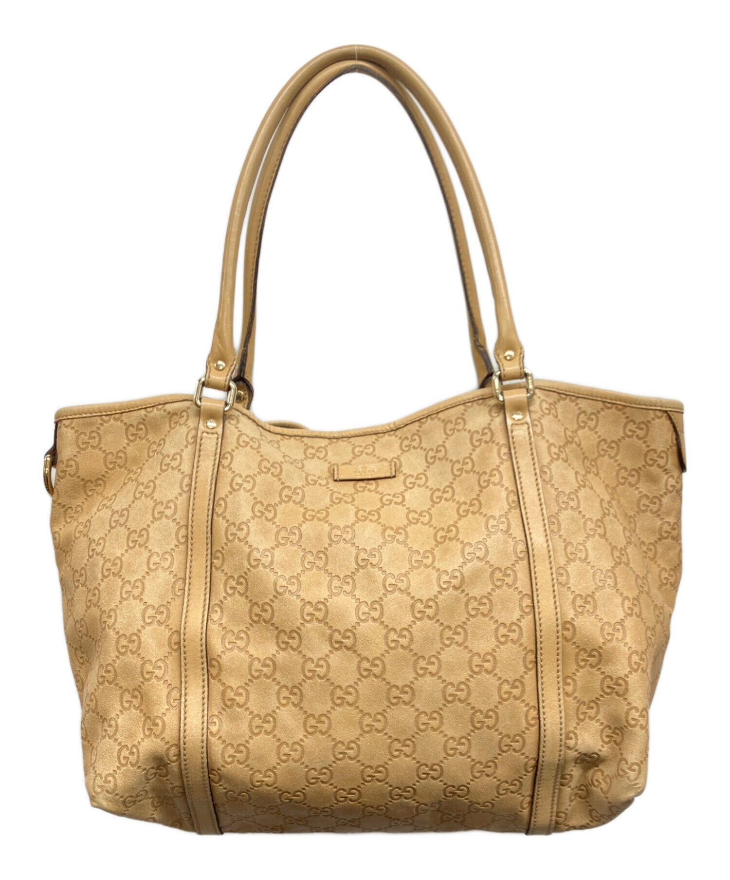 中古・古着通販】GUCCI (グッチ) GG シマ トートバッグ ベージュ 中古・古着通販】GUCCI (グッチ) GG シマ トートバッグ ベージュ