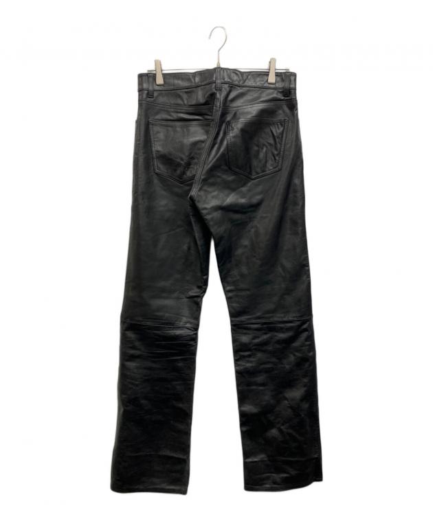 old gap bootfit レザーパンツ ブラック 34 × 32 中古・古着通販】GAP (ギャップ) boot fit LEATHER パンツ ブラック