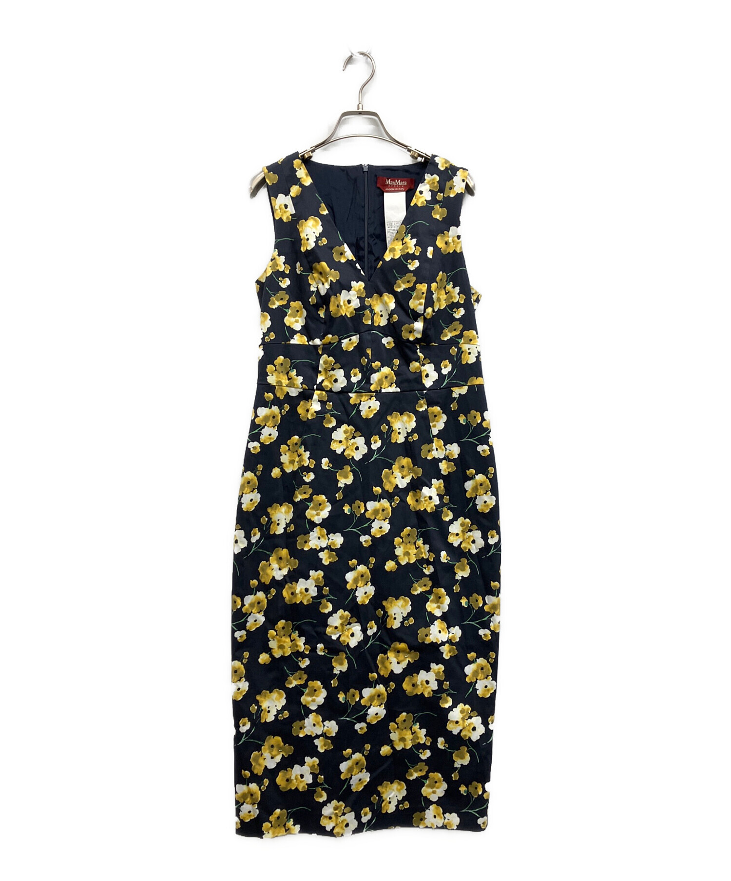 マックスマーラウィークエンド■ブラウス ノースリーブ フラワー ネイビー MAXMARA WEEKEND LINE（マックスマーラウィークエンドライン） WEEKEND