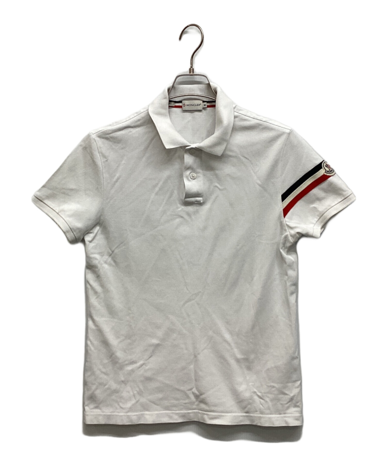 中古・古着通販】MONCLER (モンクレール) MAGLIA POLO ホワイト サイズ