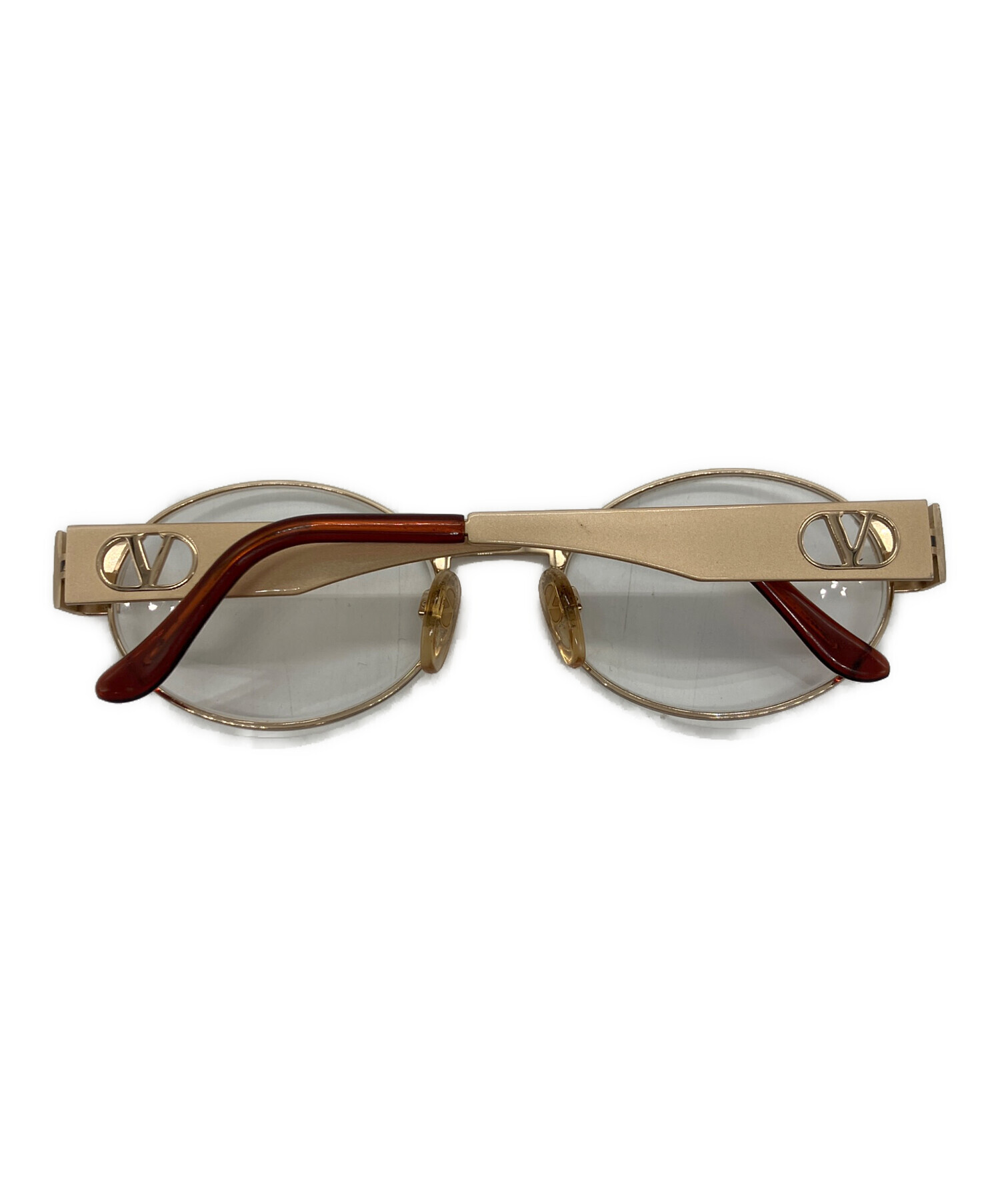 【最終お値下げ】VALENTINO サングラス 正規品 美品 中古・古着通販】VALENTINO (ヴァレンティノ) オーバルサングラス