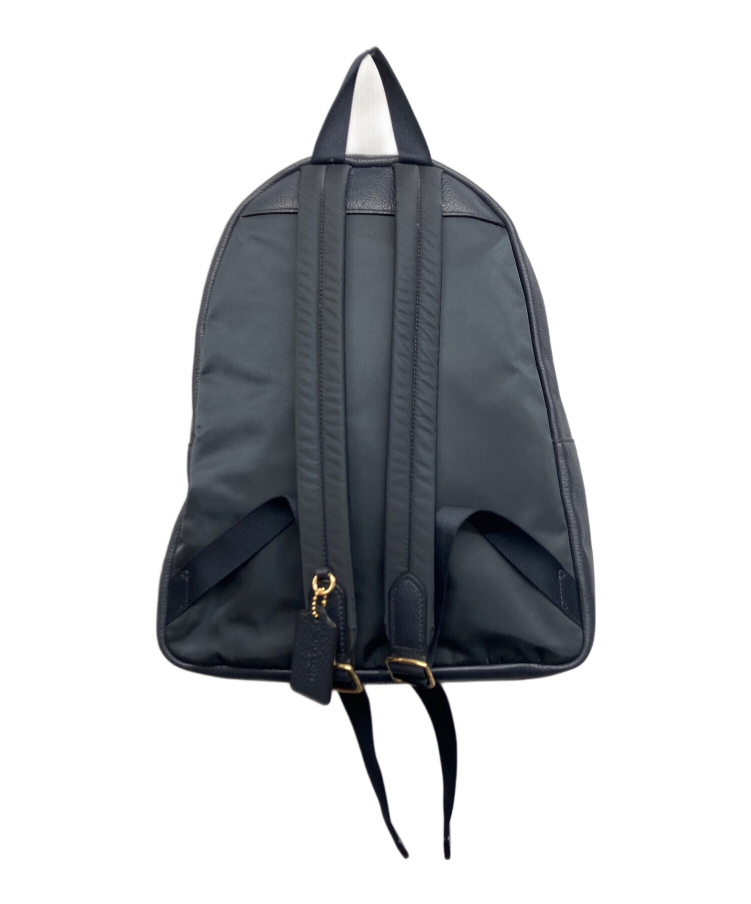 COACH コーチ ビジネス バック ネイビー コーチ リュック　2点セット 中古・古着通販】COACH (コーチ) レザーリュック ネイビー｜ブランド