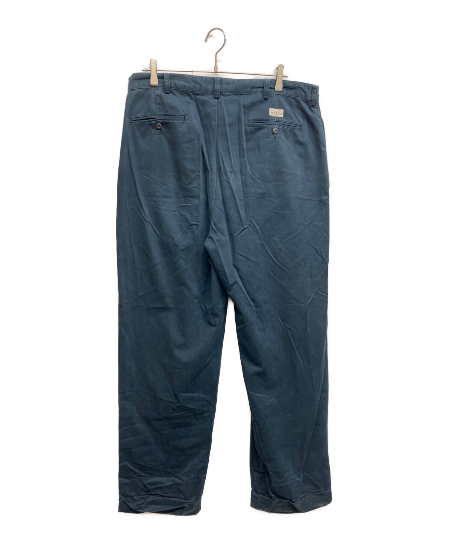 【雰囲気抜群】90s ポロ ラルフローレン チノパン 紺 W30相当 ボロ 襤褸 中古・古着通販】POLO RALPH LAUREN (ポロ・ラルフローレン) チノパン