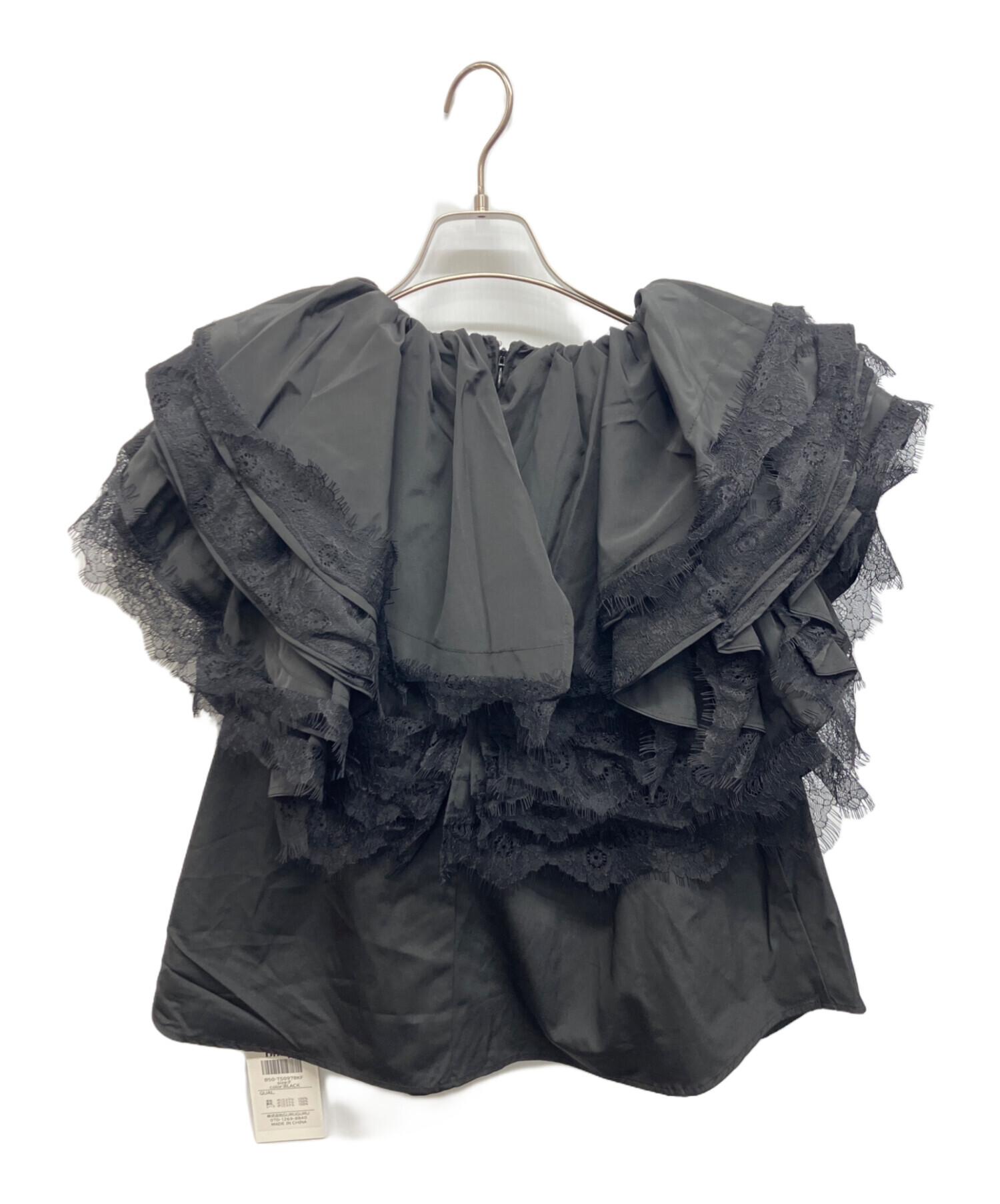 Bibiy. bibiy ビビィ COLENNE CAMI TOP ブラウス 中古・古着通販】Bibiy. (ビビィ) COLENNE CAMI TOP ブラック サイズ