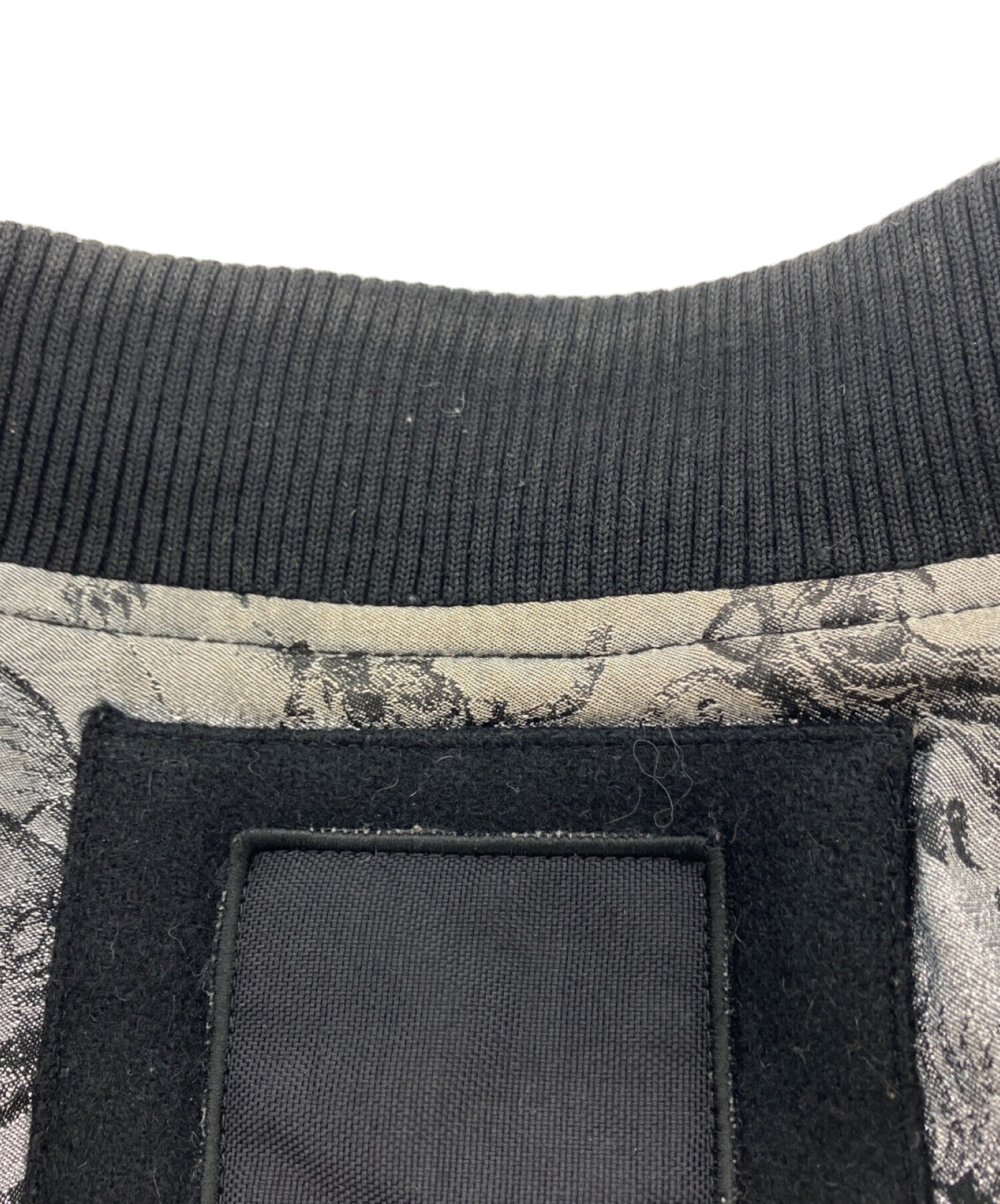 中古・古着通販】Denham (デンハム) 裏地ラメタイガー柄 レザー切替