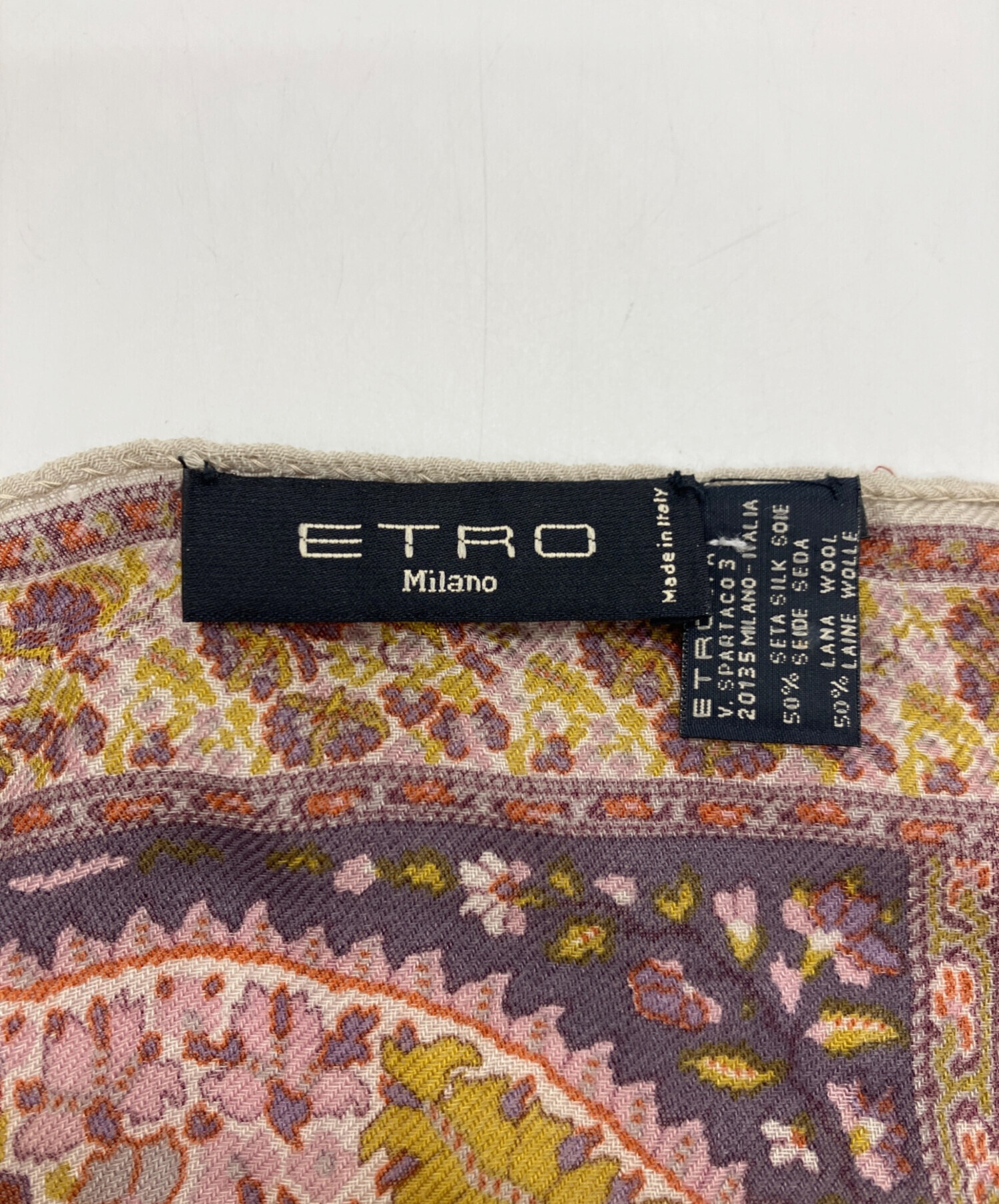 中古・古着通販】ETRO (エトロ) ペイズリー柄ストール マルチカラー