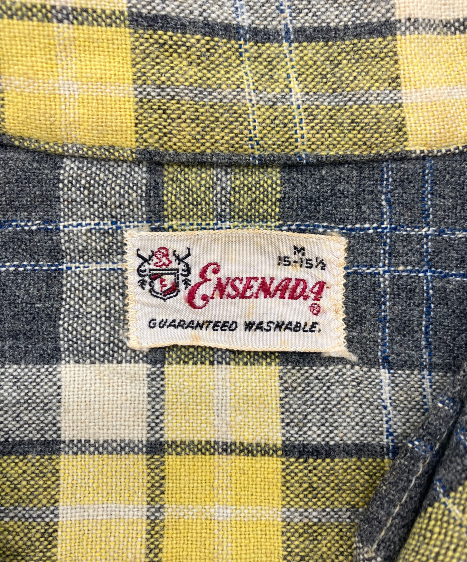 中古・古着通販】ENSENADA (エンセナダ) 50'sウールシャツ イエロー