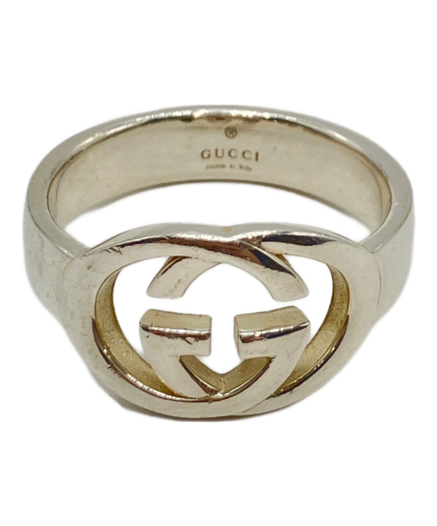 中古・古着通販】GUCCI (グッチ) インターロッキングGリング シルバー