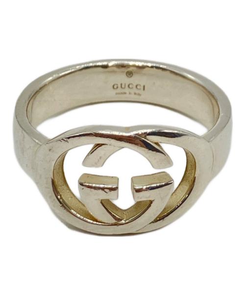 GUCCI シルバー925 インターロッキングG オープンリング #19 18号 中古・古着通販】GUCCI (グッチ) インターロッキングGリング シルバー