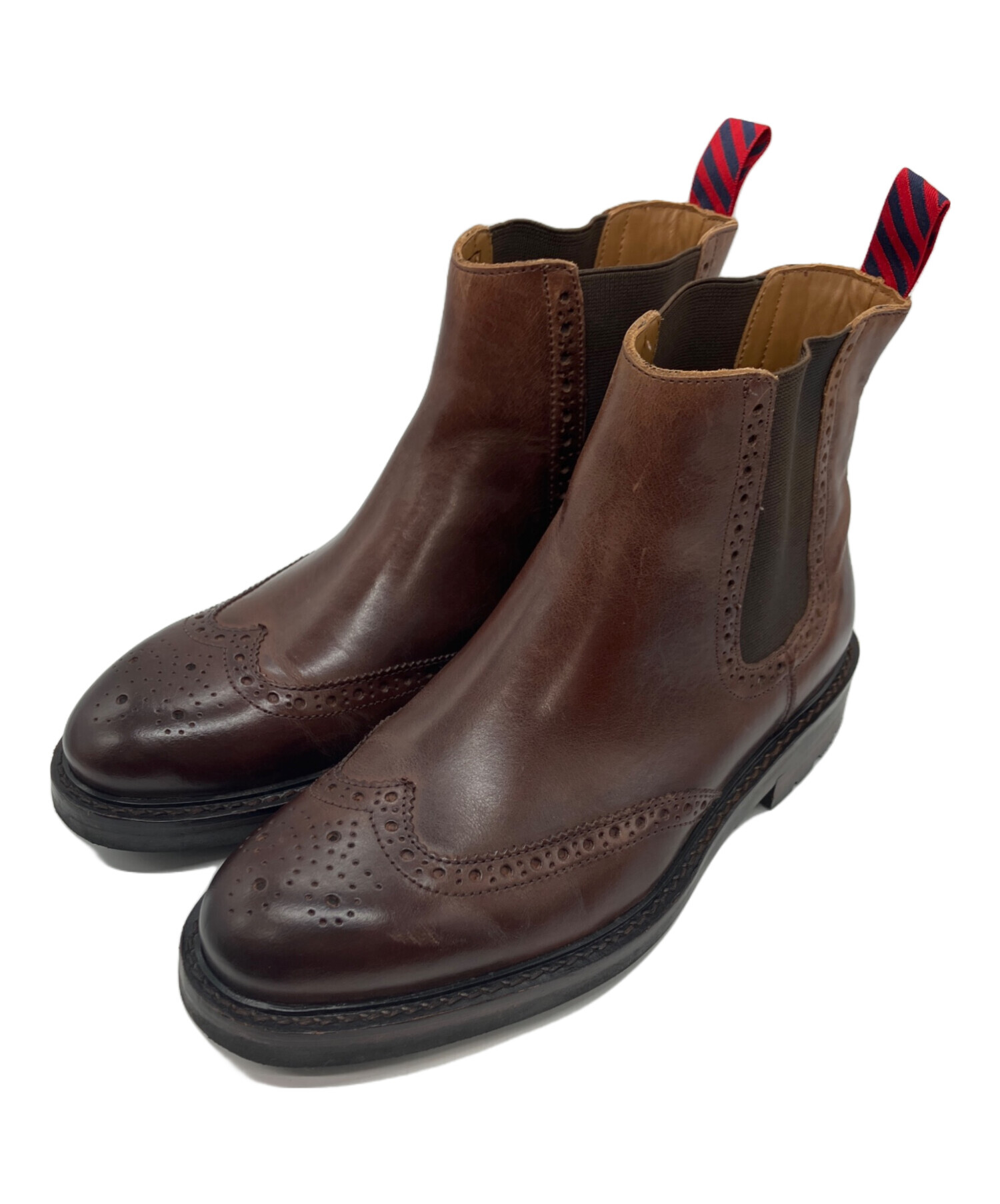 美品✨RALPH LAUREN ウイングチップ　ショートブーツ　イタリア製 中古・古着通販】POLO RALPH LAUREN (ポロ・ラルフローレン) ウイング