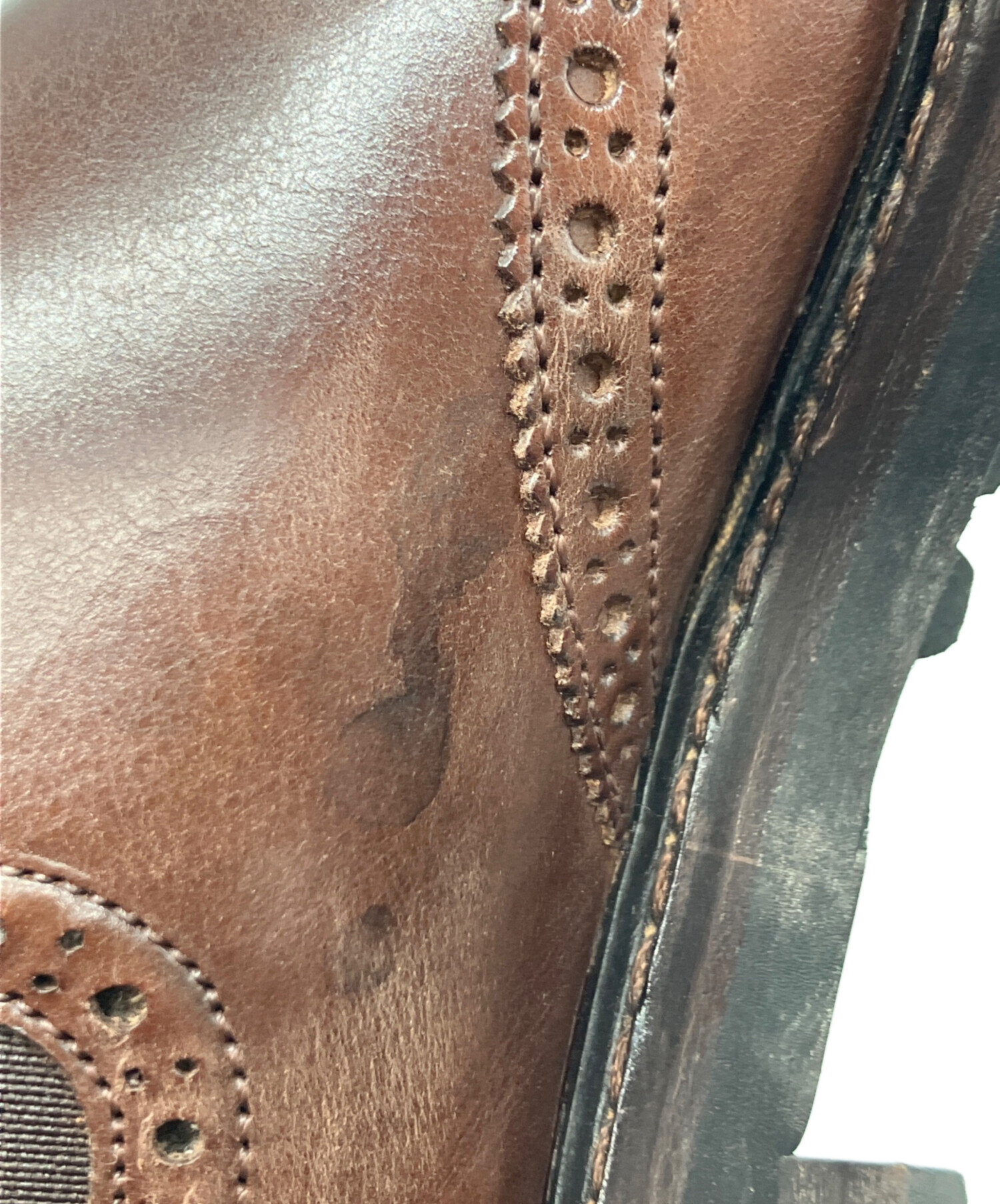 美品✨RALPH LAUREN ウイングチップ　ショートブーツ　イタリア製 中古・古着通販】POLO RALPH LAUREN (ポロ・ラルフローレン) ウイング