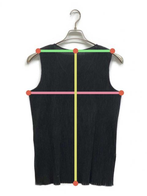 中古・古着通販】ISSEY MIYAKE (イッセイミヤケ) ノースリーブプリーツ