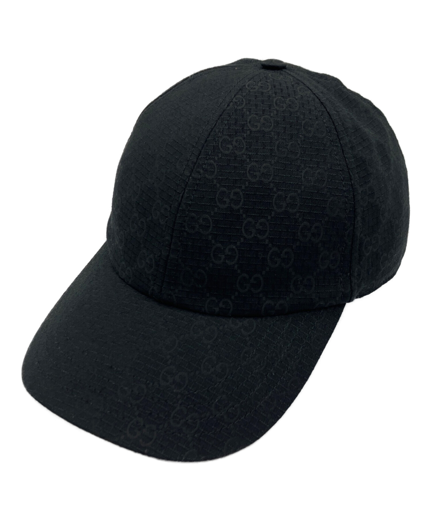 GUCCI キャップ 黒 中古 中古・古着通販】GUCCI (グッチ) GG リップストップ ベースボール