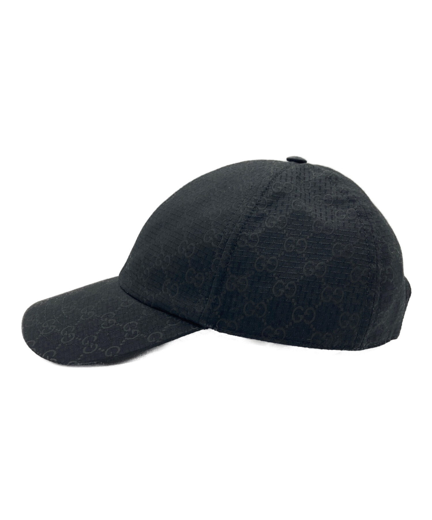 GUCCI ブラック GG キャップ（男女兼用） 中古・古着通販】GUCCI (グッチ) GG リップストップ ベースボール