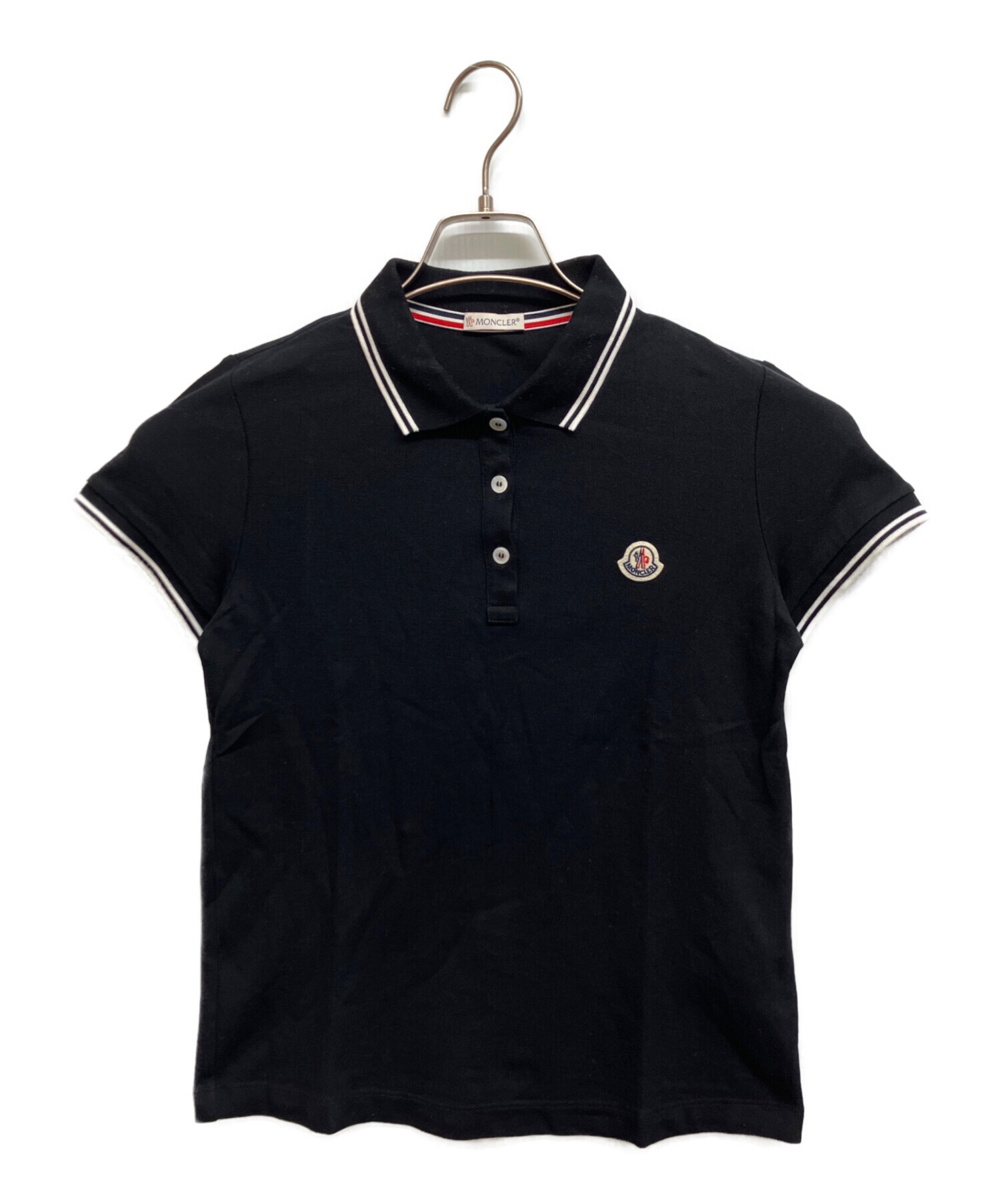 中古・古着通販】MONCLER (モンクレール) MAGLIAポロシャツ ブラック