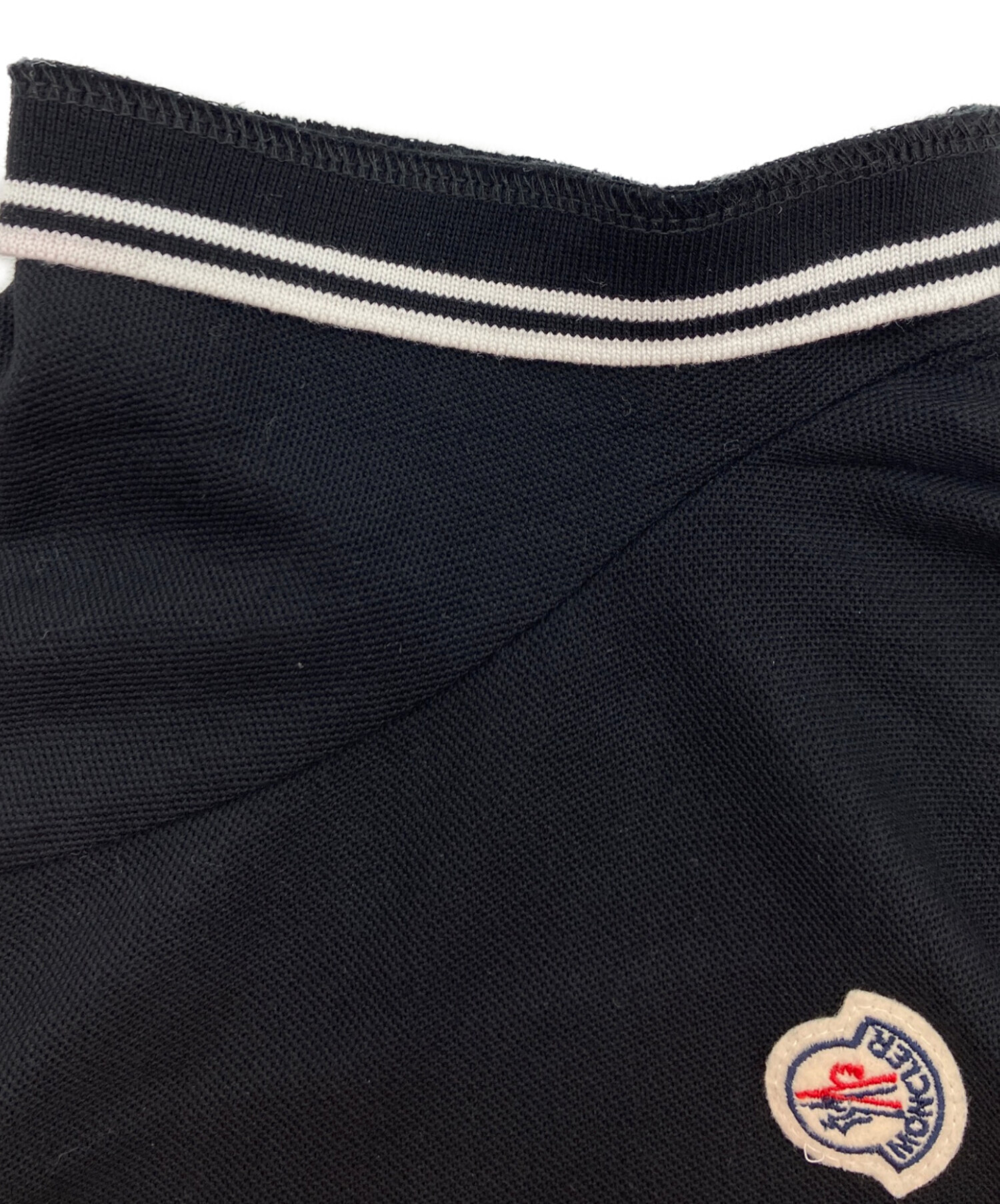 中古・古着通販】MONCLER (モンクレール) MAGLIAポロシャツ ブラック