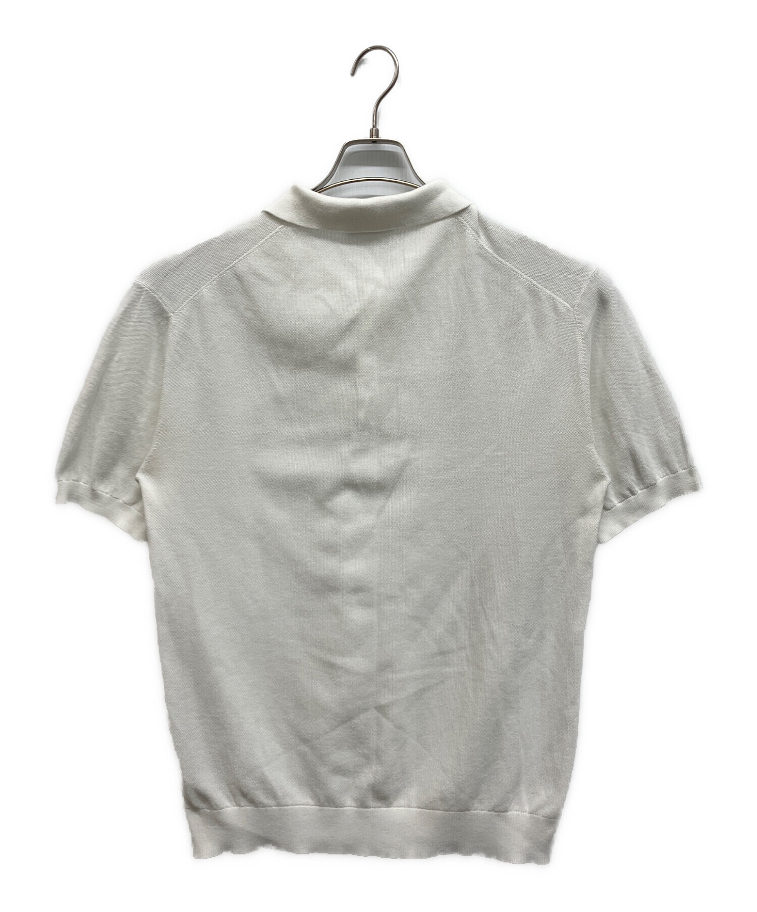 中古・古着通販】LACOSTE (ラコステ) ニットポロシャツ ホワイト
