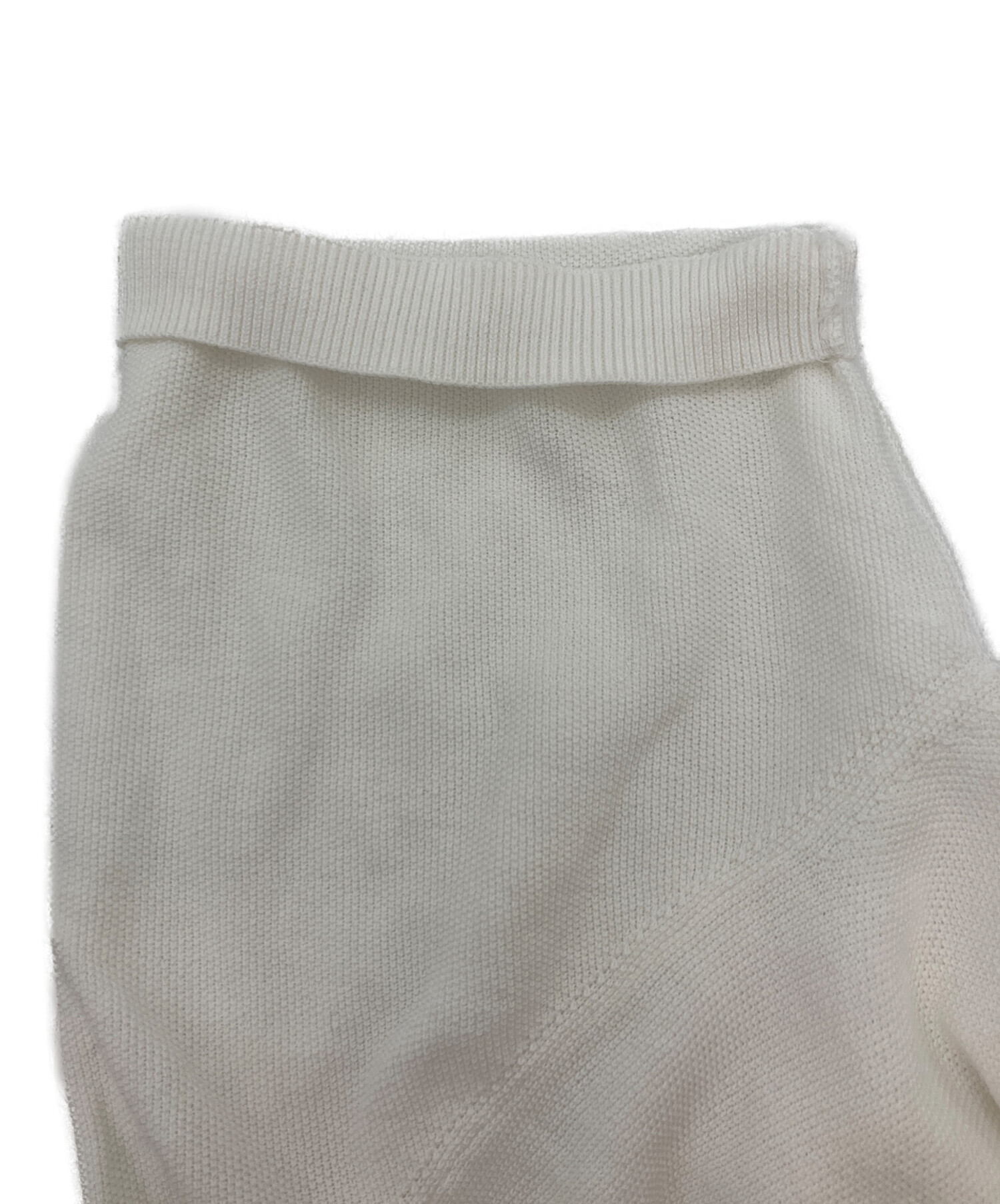 中古・古着通販】LACOSTE (ラコステ) ニットポロシャツ ホワイト