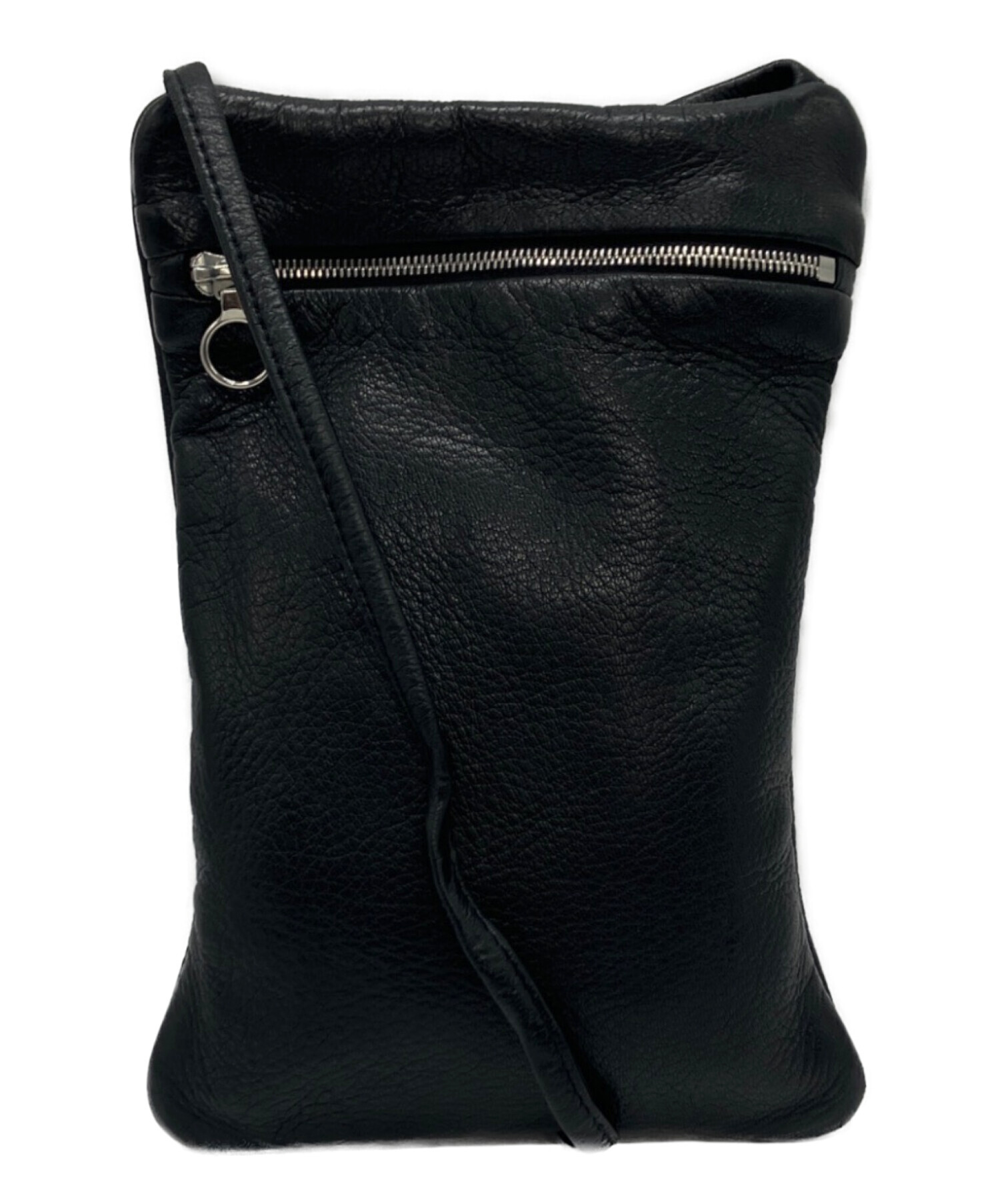 中古・古着通販】Aeta (アエタ) DEER LEATHER FLAT POUCH SHOULDER