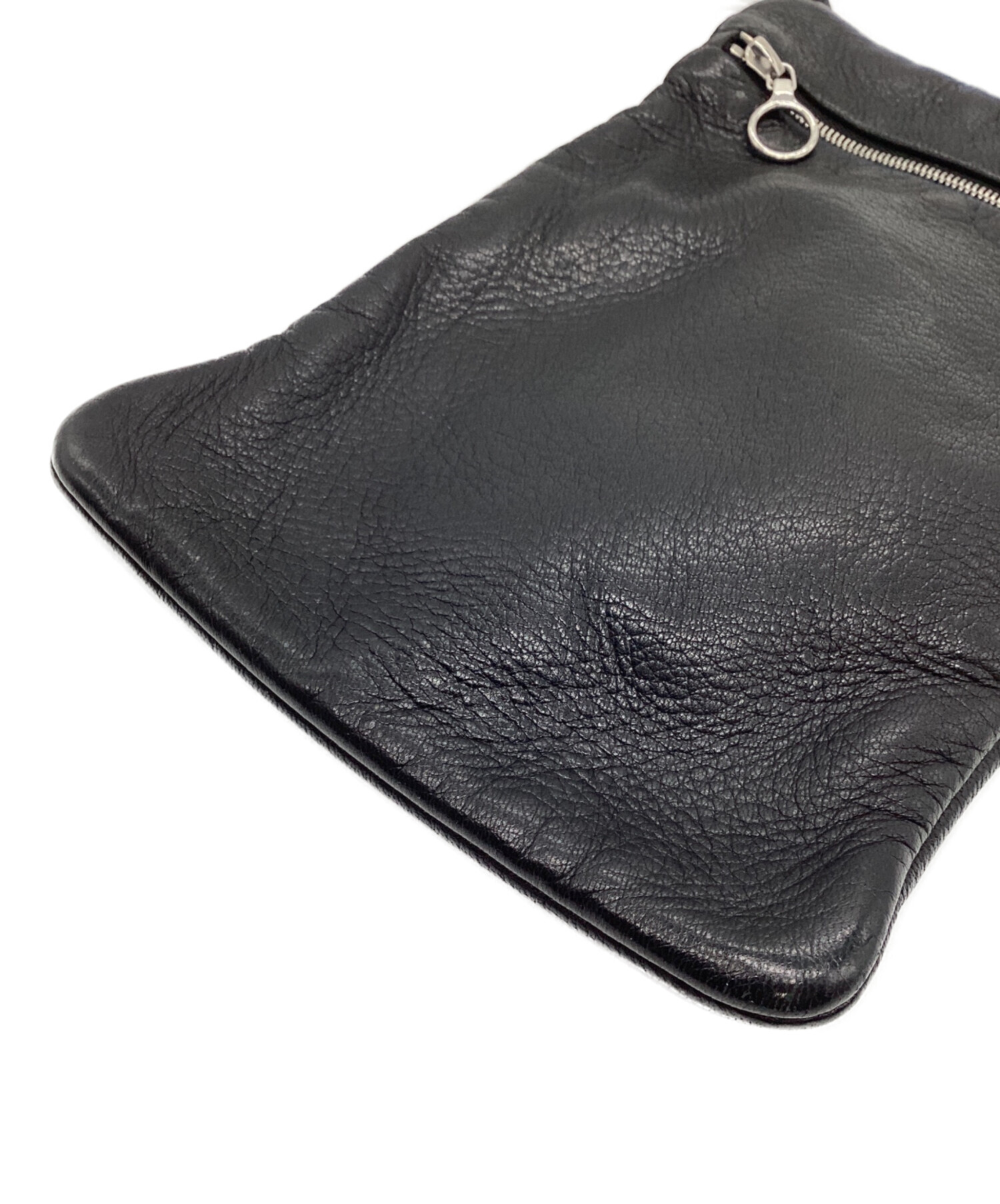 中古・古着通販】Aeta (アエタ) DEER LEATHER FLAT POUCH SHOULDER