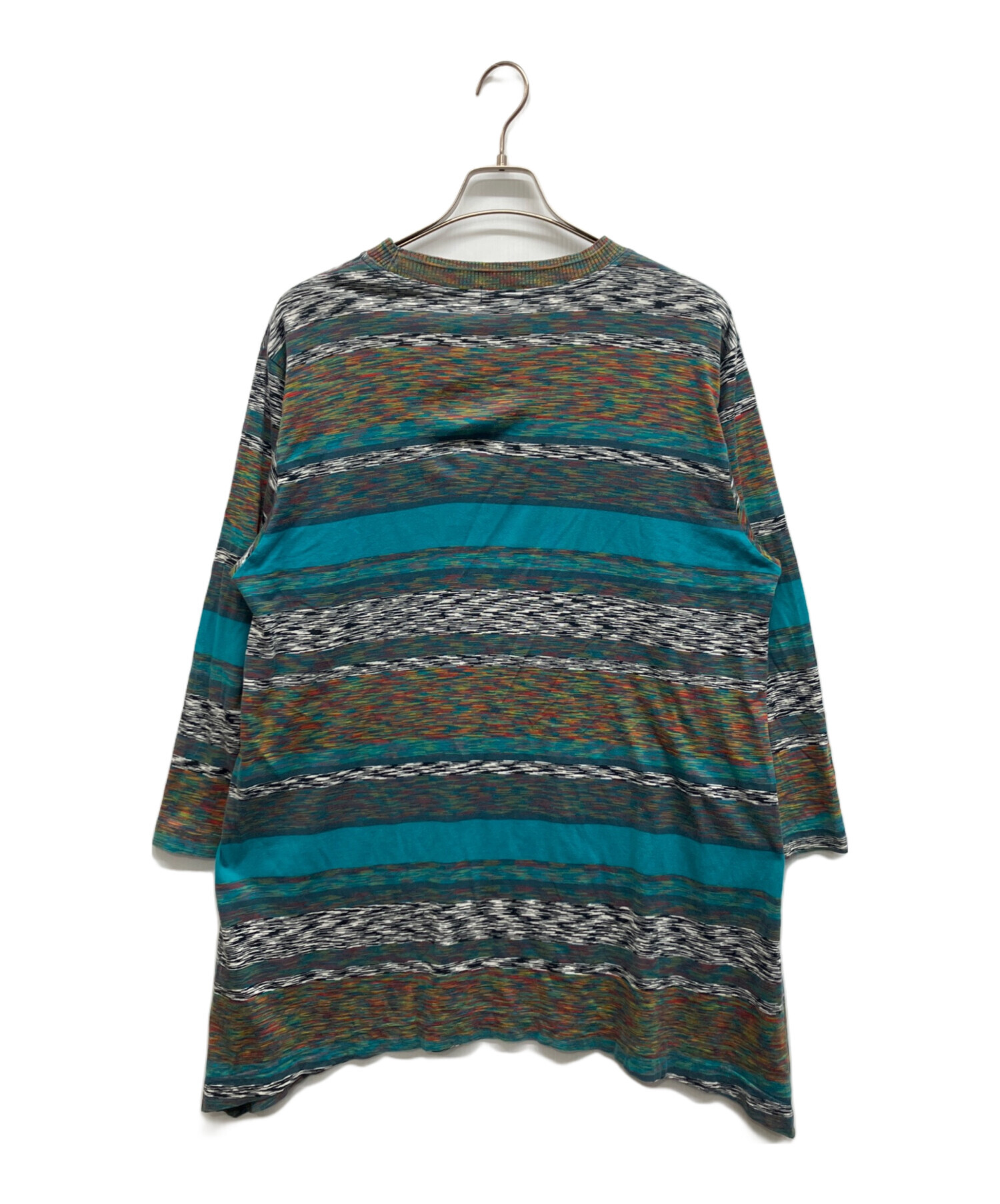 美品　MISSONI ミッソーニ　チュニック　トップス　緑　グリーン　伊製 中古・古着通販】MISSONI (ミッソーニ) 総柄チュニックカットソー