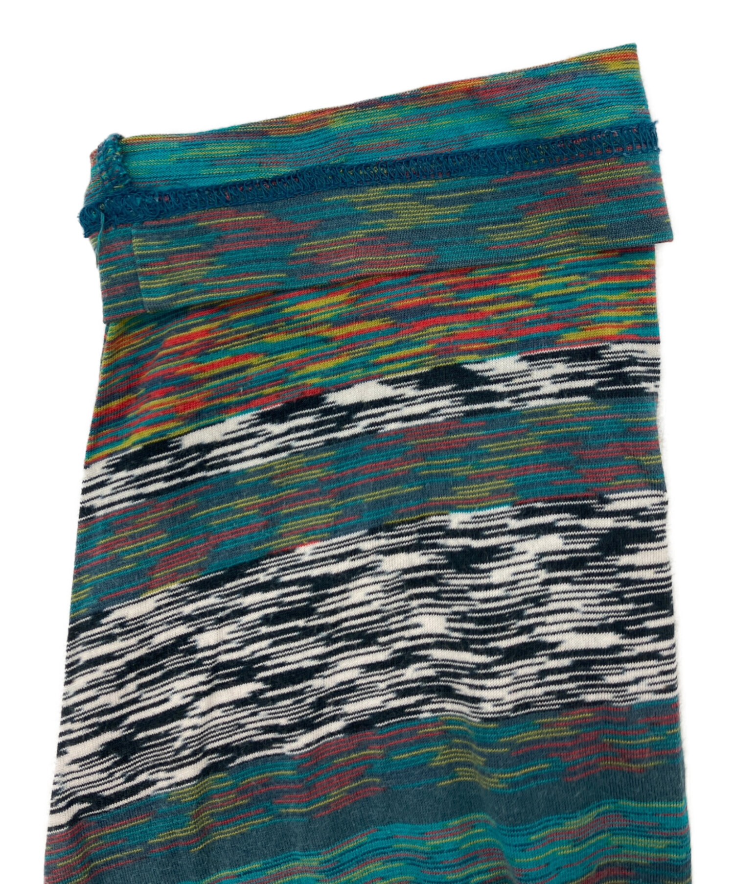 MISSONI イタリア製　マルチカラーチュニック 中古・古着通販】MISSONI (ミッソーニ) 総柄チュニックカットソー