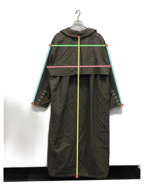 中古・古着通販】AMERI (アメリ) WAVE FRONT OVER COAT オリーブ