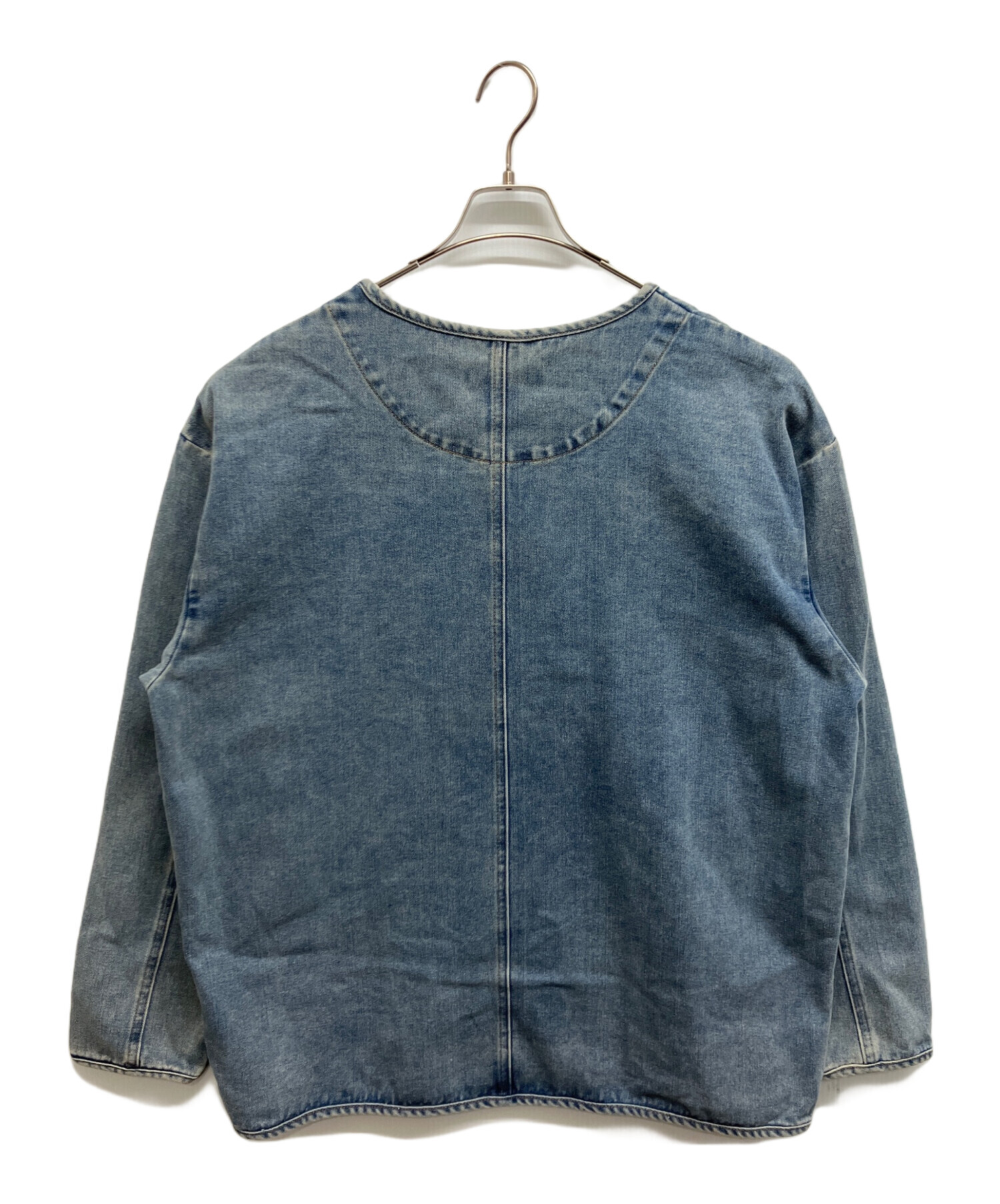 ジャケット・アウター ARULLE v-collar denim jacket 中古・古着通販】ARULLE (アリュール) v-collar denim jacket
