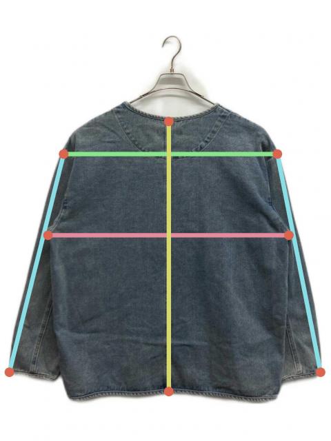 中古・古着通販】ARULLE (アリュール) v-collar denim jacket