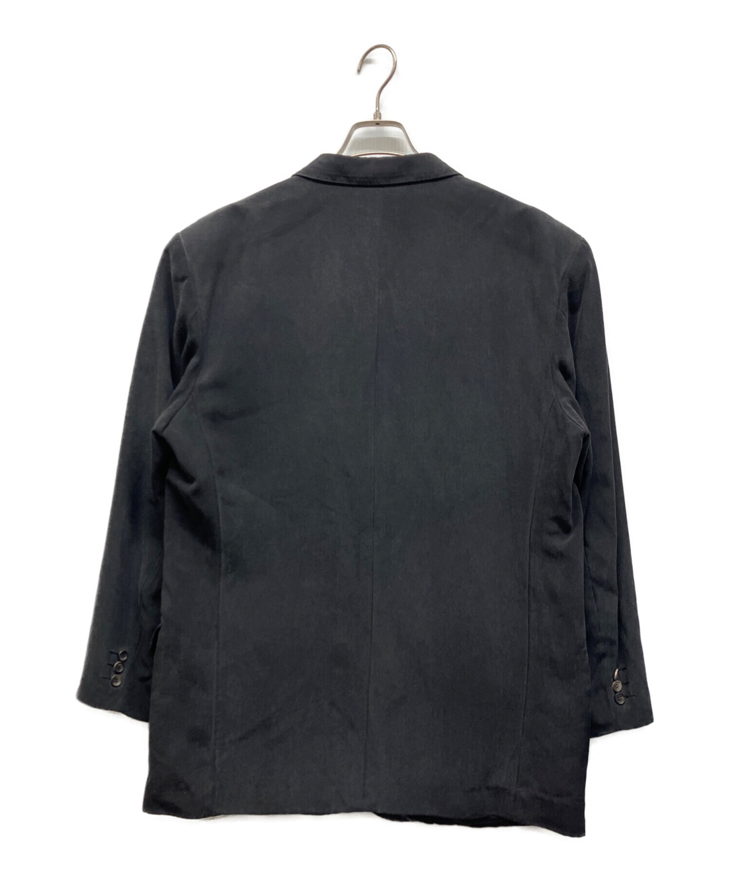 大きいサイズ！高級！パパス　Papas MARLING スーツセットアップ　2B 中古・古着通販】PAPAS (パパス) シルクセットアップスーツ ブラック