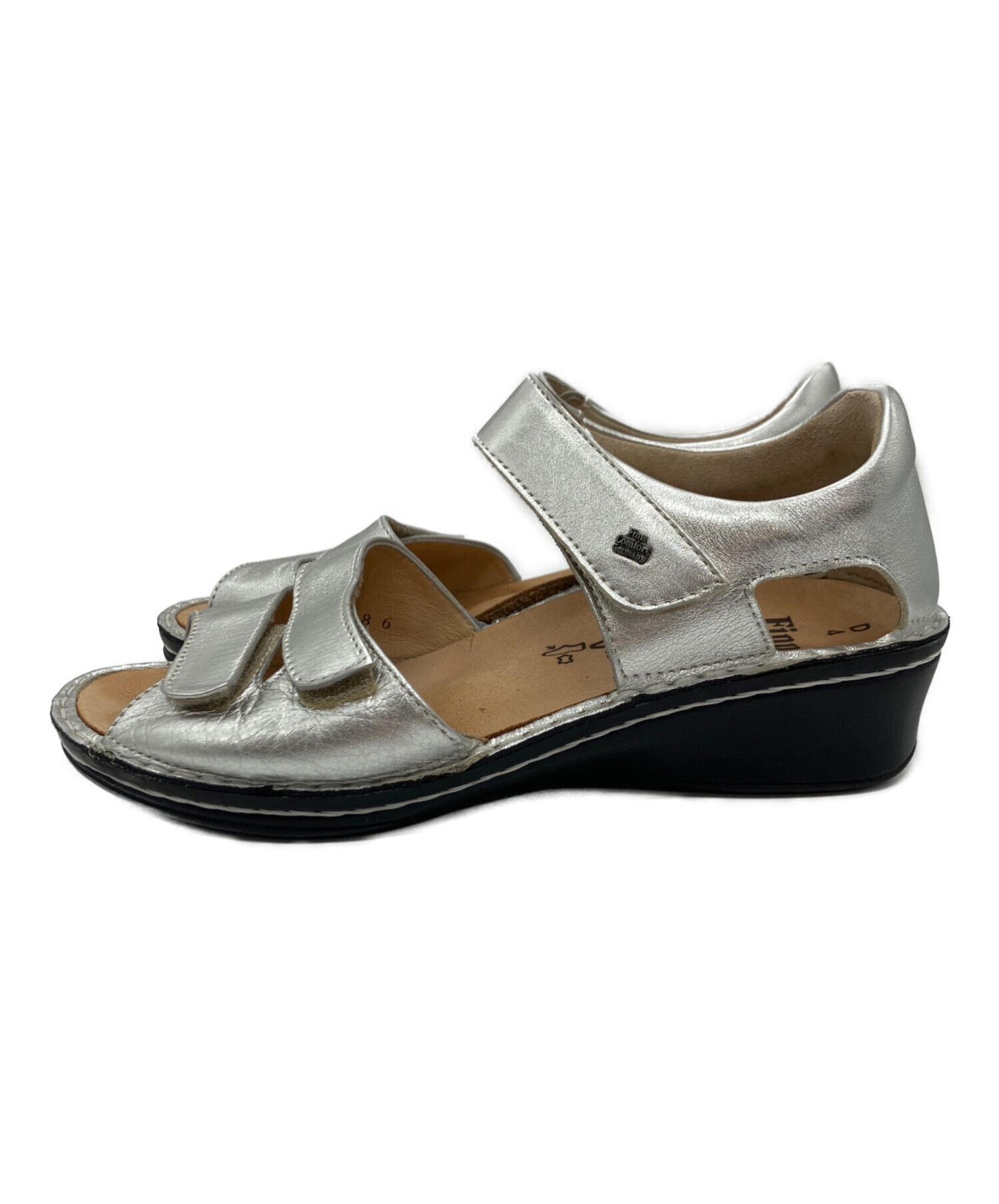 Finn Comfort フィンコンフォート サンダル シルバー3.5 中古・古着通販】Finn Comfort (フィンコンフォート) サンダル