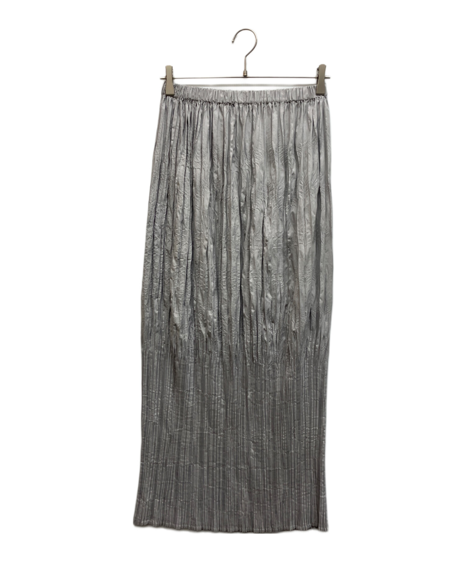 イッセイミヤケ ISSEY MIYAKE スカート グレー Mサイズ 中古・古着通販】ISSEY MIYAKE (イッセイミヤケ) シワ加工プリーツ