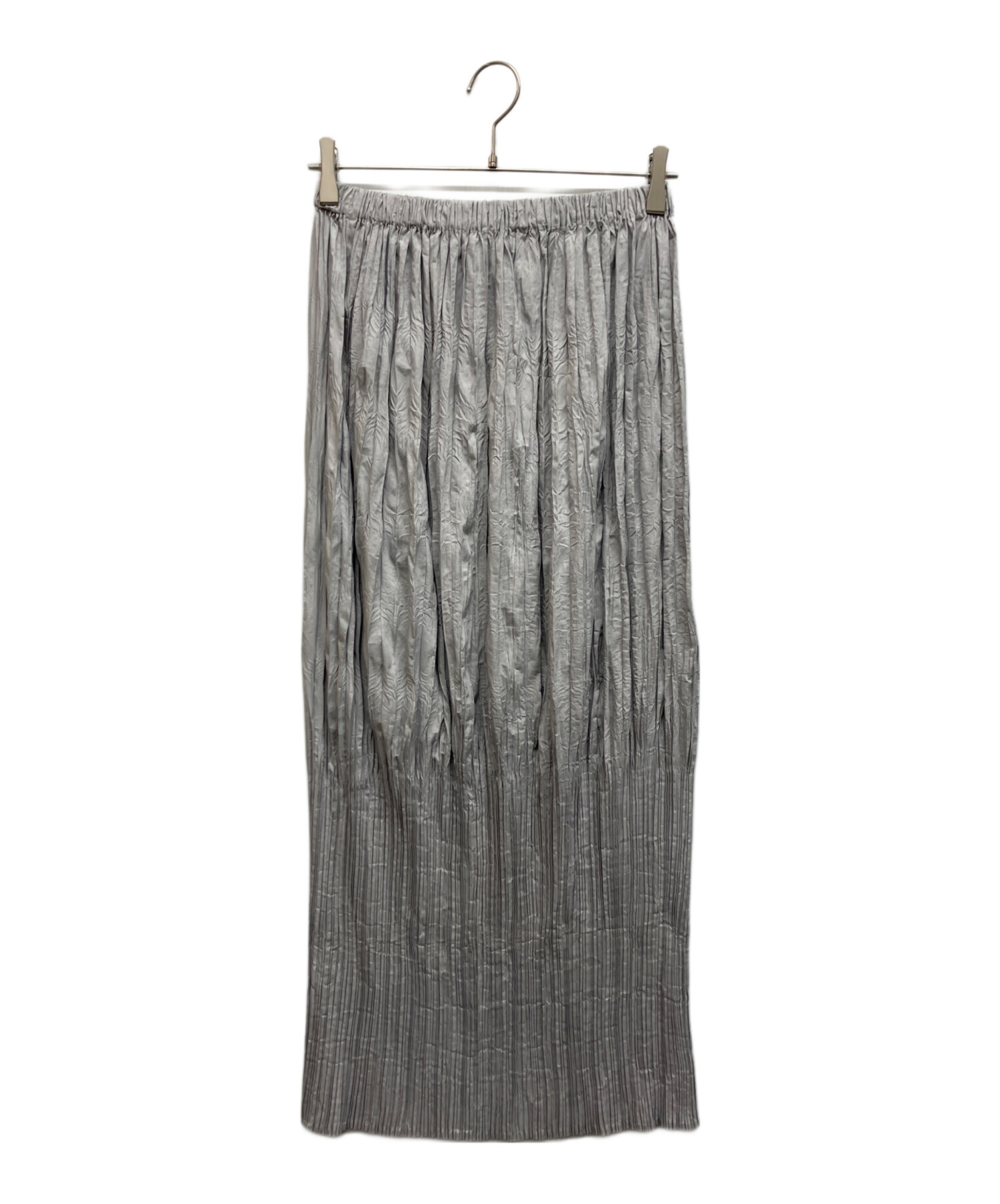 ミー イッセイミヤケ me ISSEY MIYAKEグレーフレアスカート 中古・古着通販】ISSEY MIYAKE (イッセイミヤケ) シワ加工プリーツ