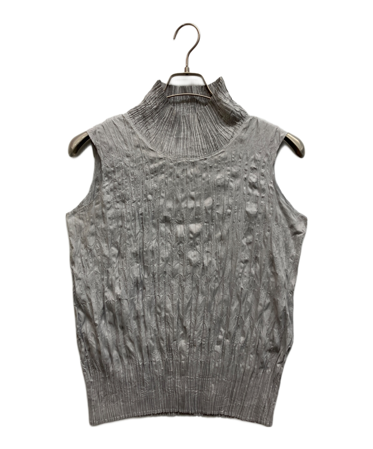 中古・古着通販】ISSEY MIYAKE (イッセイミヤケ) シワ加工ノースリーブ