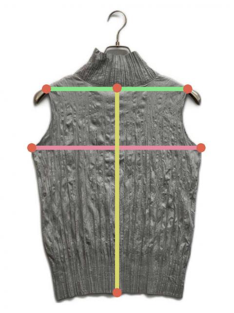 中古・古着通販】ISSEY MIYAKE (イッセイミヤケ) シワ加工ノースリーブ