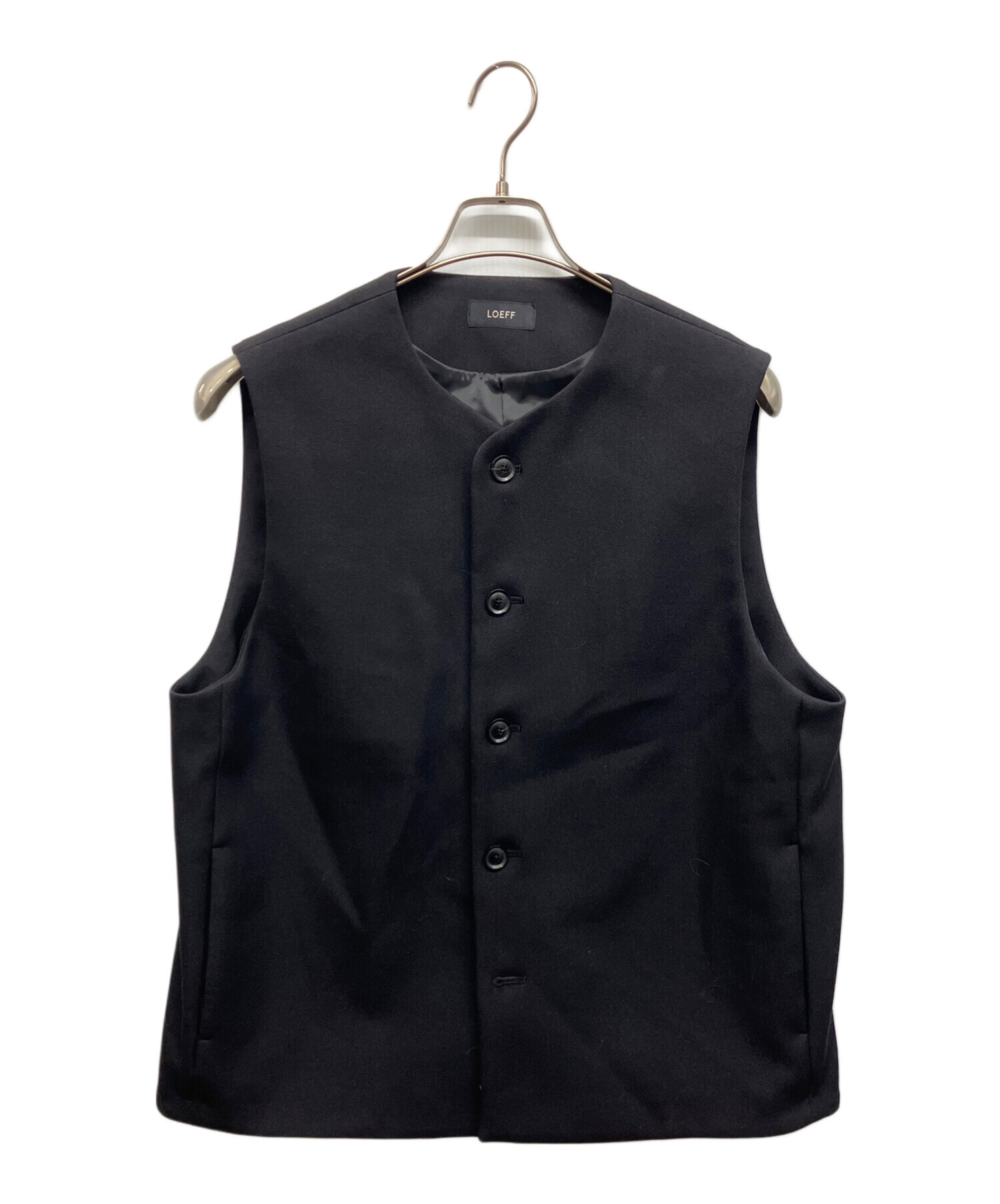 中古・古着通販】LOEFF (ロエフ) TW キャバリー ベスト ブラック