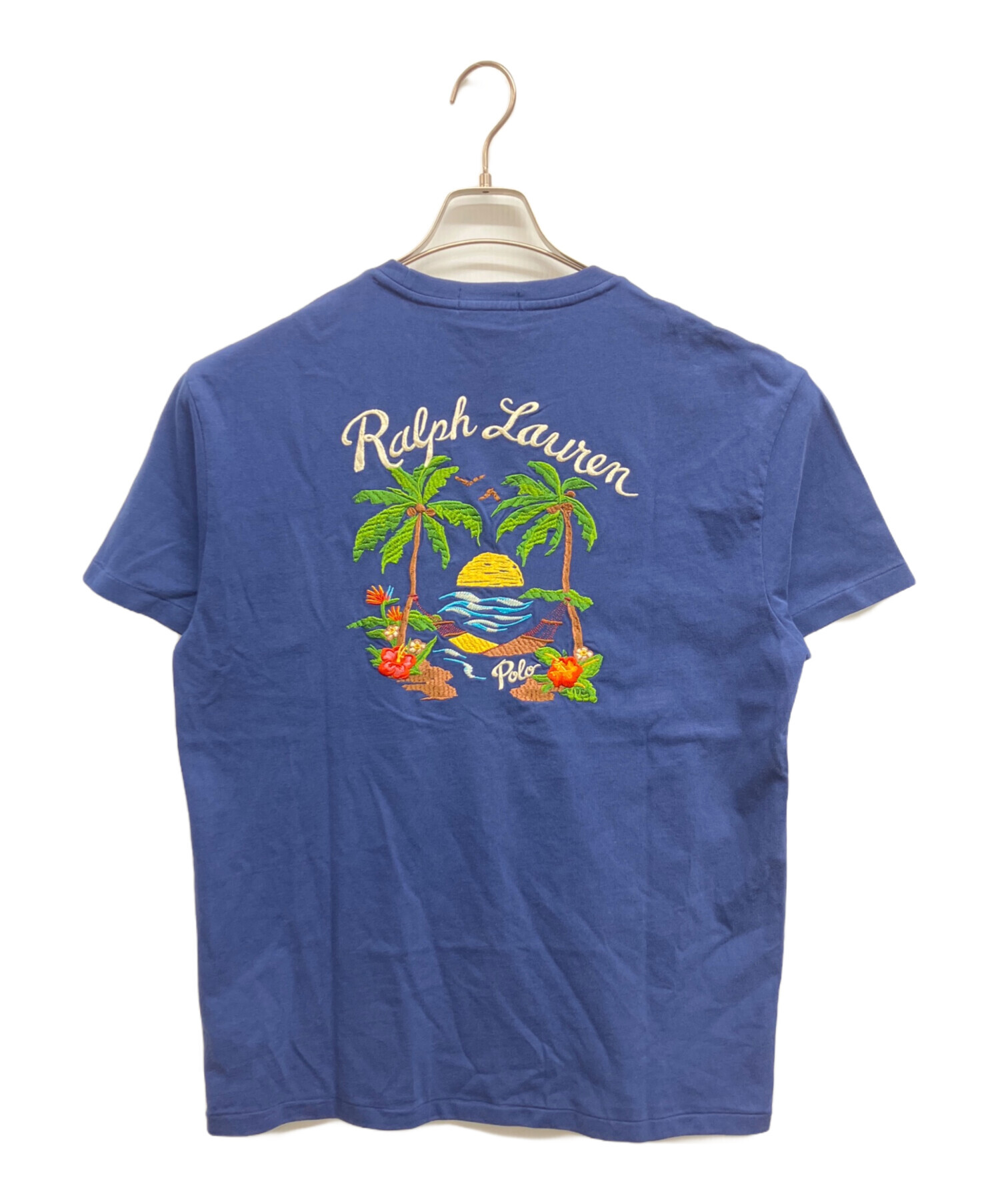 ラルフローレン ネイビーTシャツ新品・未使用 中古・古着通販】POLO RALPH LAUREN (ポロ・ラルフローレン) 刺繍T